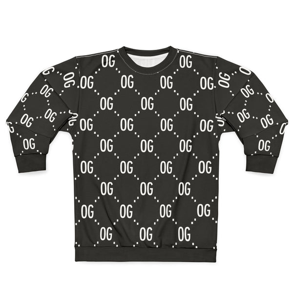Kush Life "OG x OG"  Logo Monogram - Unisex Sweatshirt (AOP)