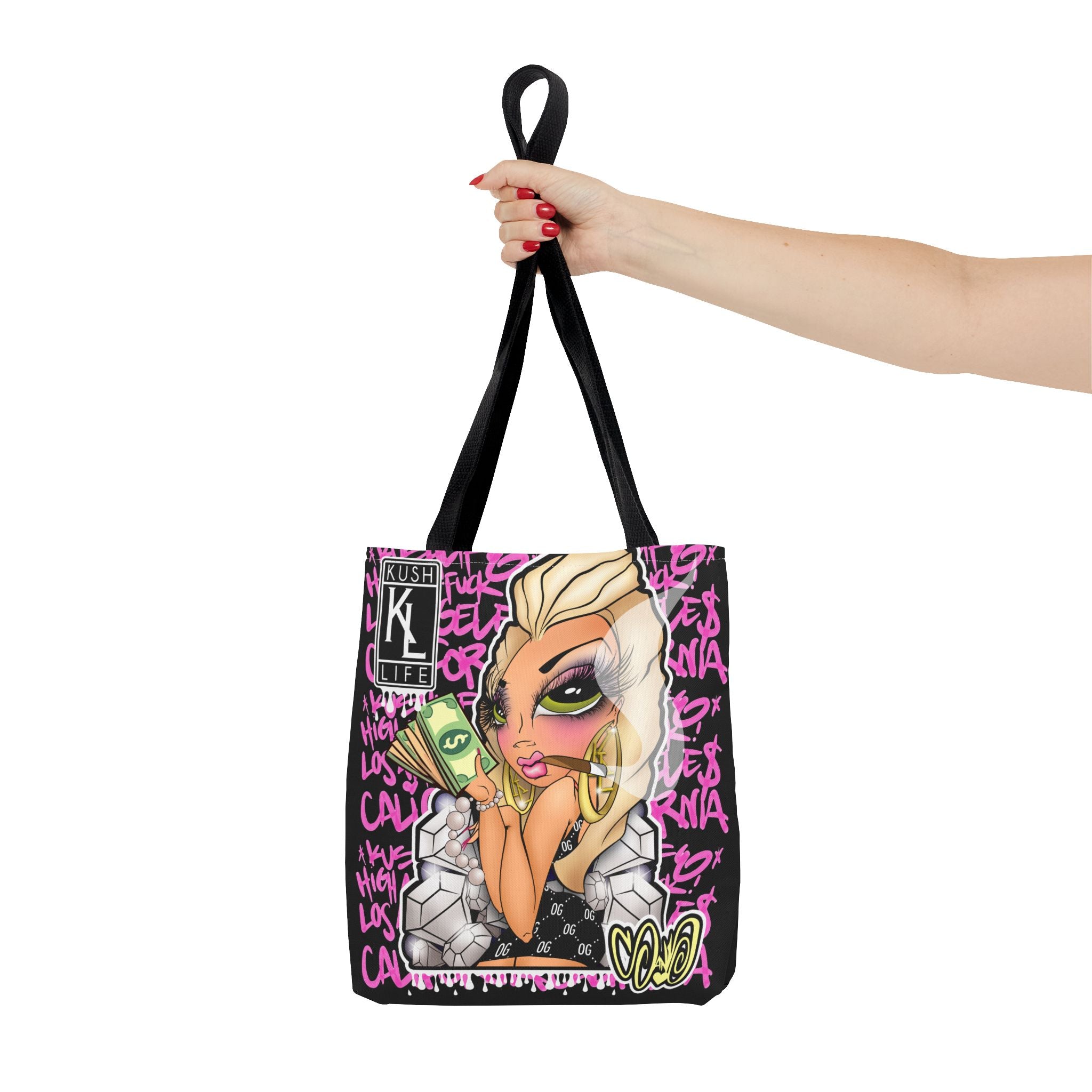 Kushlife x Sandoner - Graffiti Babe Tote Bag