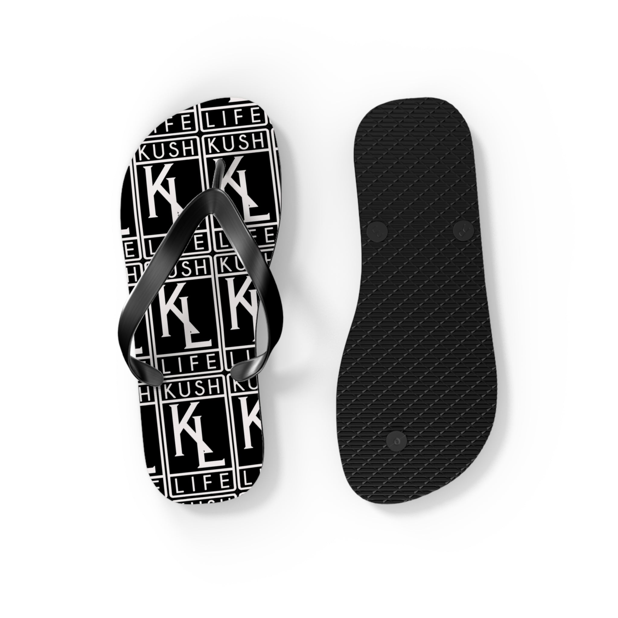 Kush Life OG Logo Monogram Flip Flops