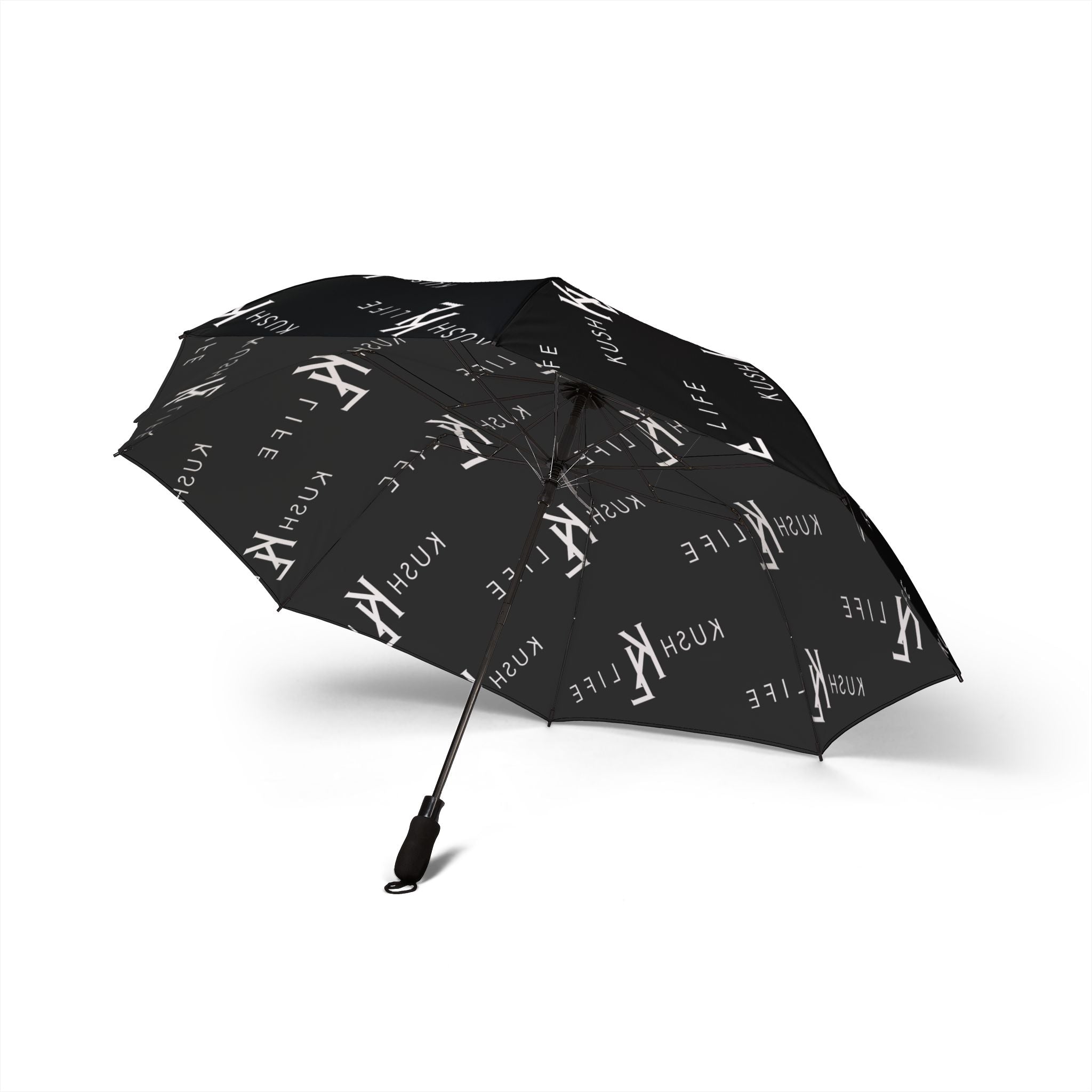 Kush KL Life Classic Logo Pattern - Stylish Semi-Automatic Foldable Umbrella, Rain Gear for Trendsetters, Compact Travel Umbrella, Fashionable Gifts for Him/Her, Portable [...]