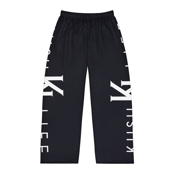 Kush Life Classic Logo Monogram - Ebony Men's Pajama Pants (AOP)