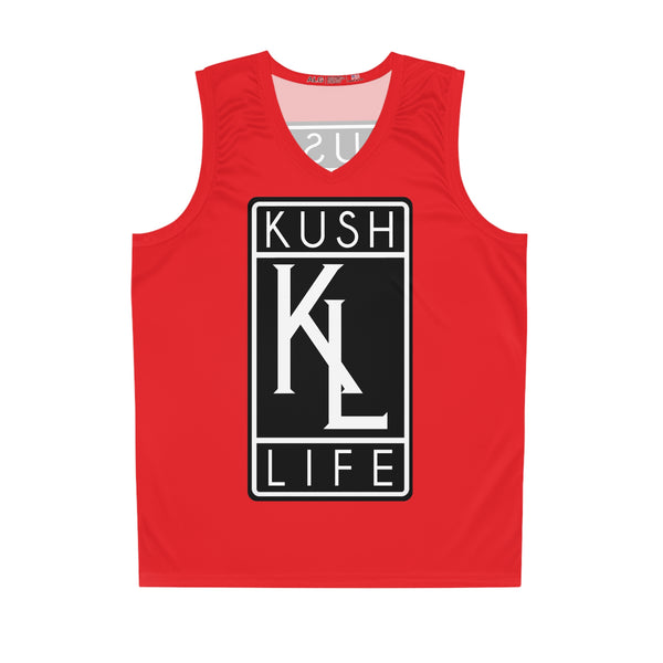 Kush Life OG Logo - Ruby Basketball Jersey (AOP)