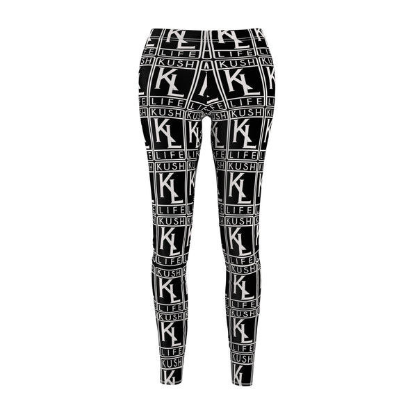 Kushlife "OG x OG" Logo Monogram Women's Cut & Sew Casual Leggings (AOP)