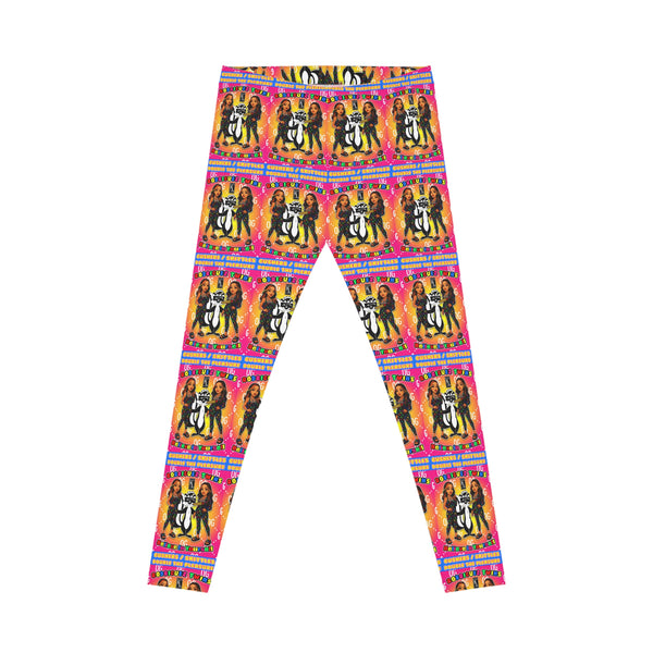 Kushlife x Rodriguez Twins - Vibrant Retro Band Leggings