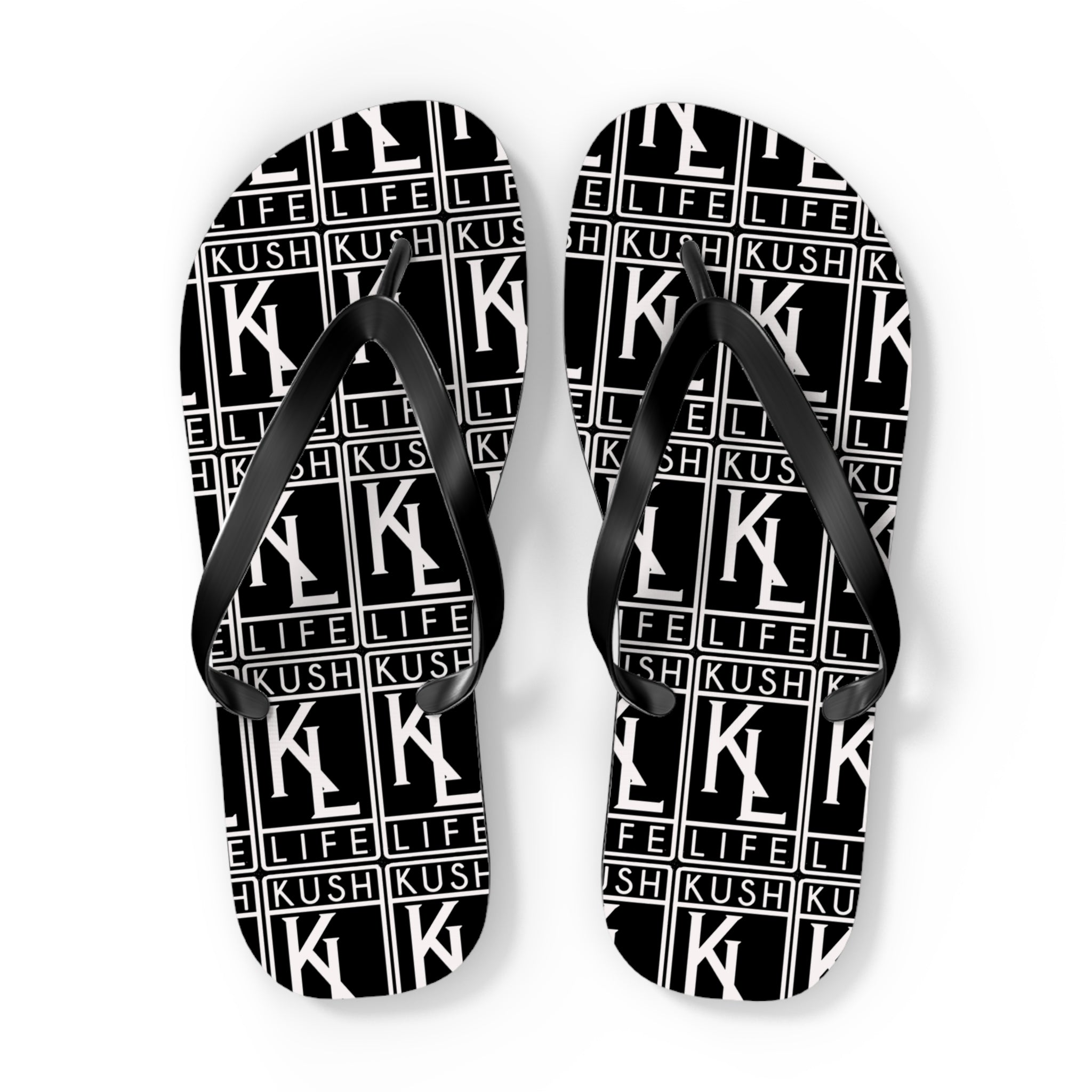 Kush Life OG Logo Monogram Flip Flops