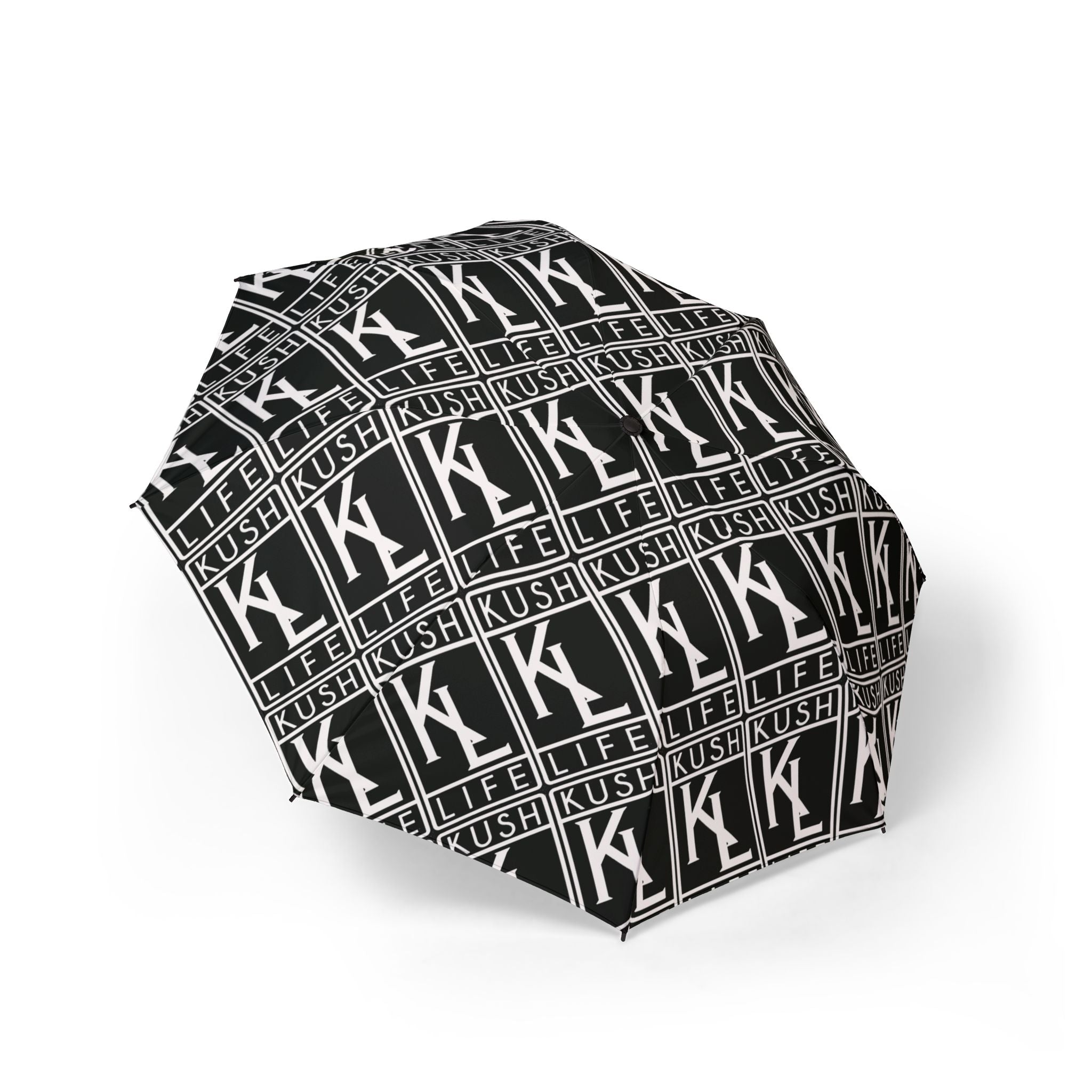 Kush Life OG Logo Monogram - Stylish Semi-Automatic Foldable Umbrella, Rain Gear for Trendsetters, Compact Travel Umbrella, Fashionable Gifts for Him/Her, Portable [...]