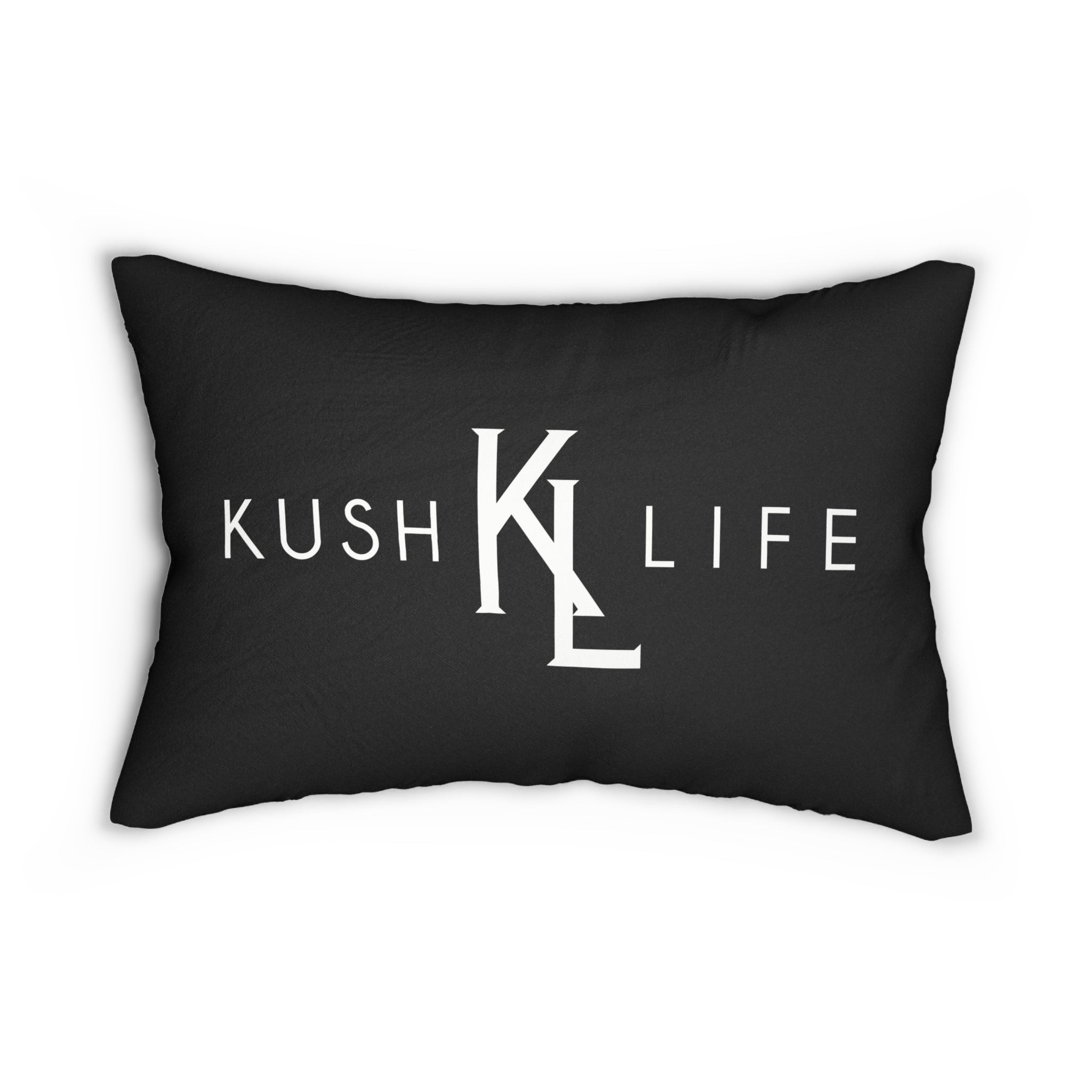 Kush KL Life Classic Logo - Lumbar Pillow, Cozy Home Decor, Gift for Herb Enthusiasts, Stylish Cushion, Relaxing Vibes, Modern Interior Accent