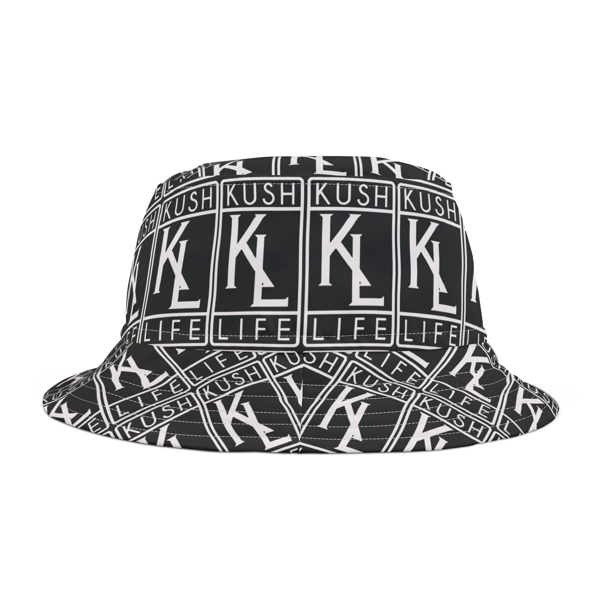 Kushlife OG Logo Monogram Bucket Hat (AOP)