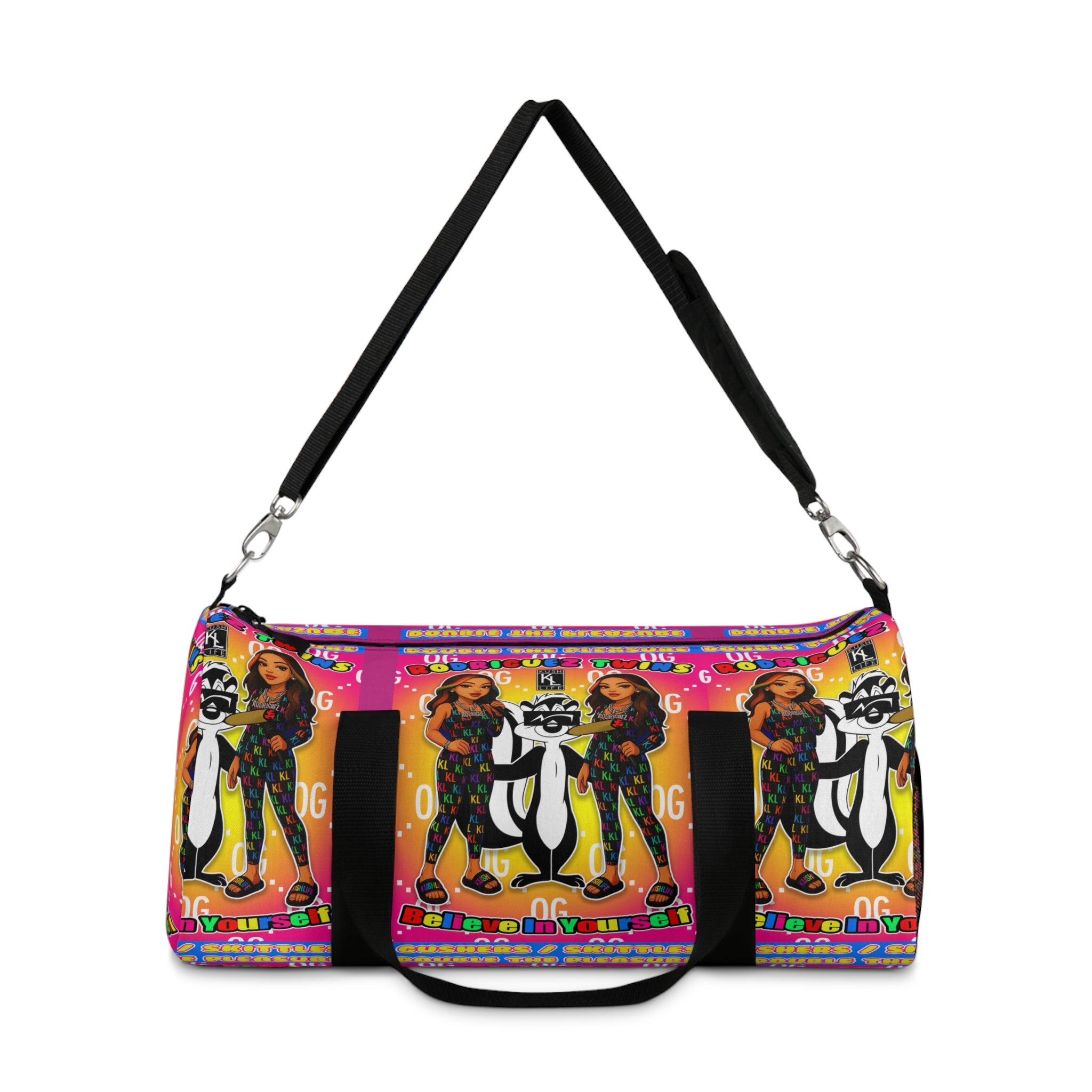 Kushlife x Rodriguez Twins - Colorful Retro Duffel Bag