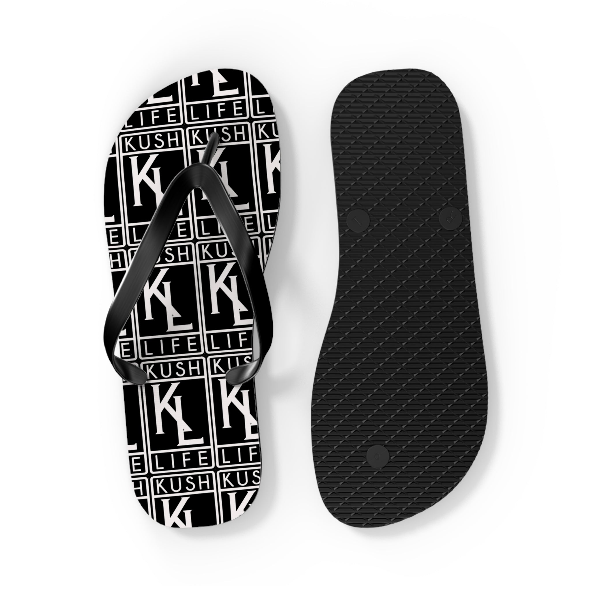 Kush Life OG Logo Monogram Flip Flops