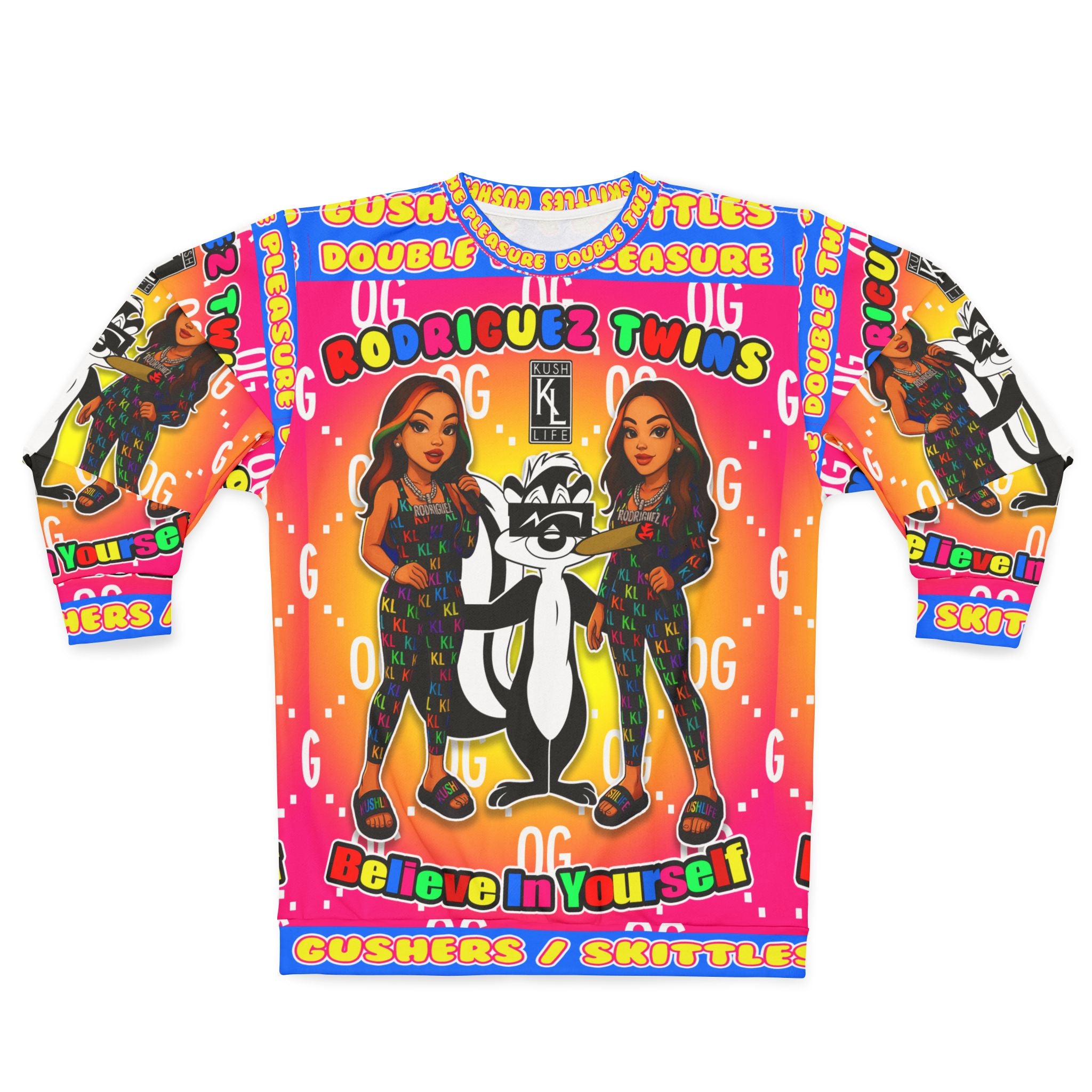 Kushlife x Rodriguez Twins - Retro Pop All - Over Print Crewneck