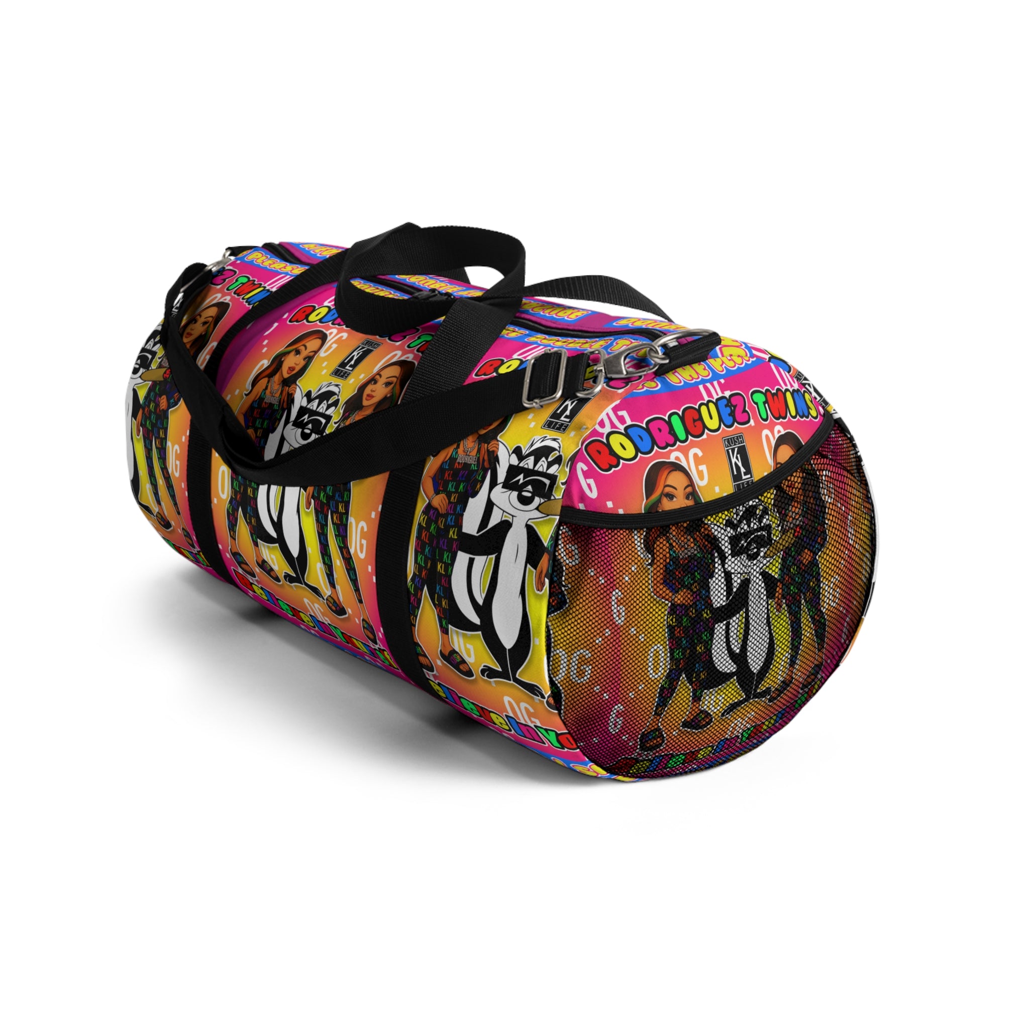 Kushlife x Rodriguez Twins - Colorful Retro Duffel Bag