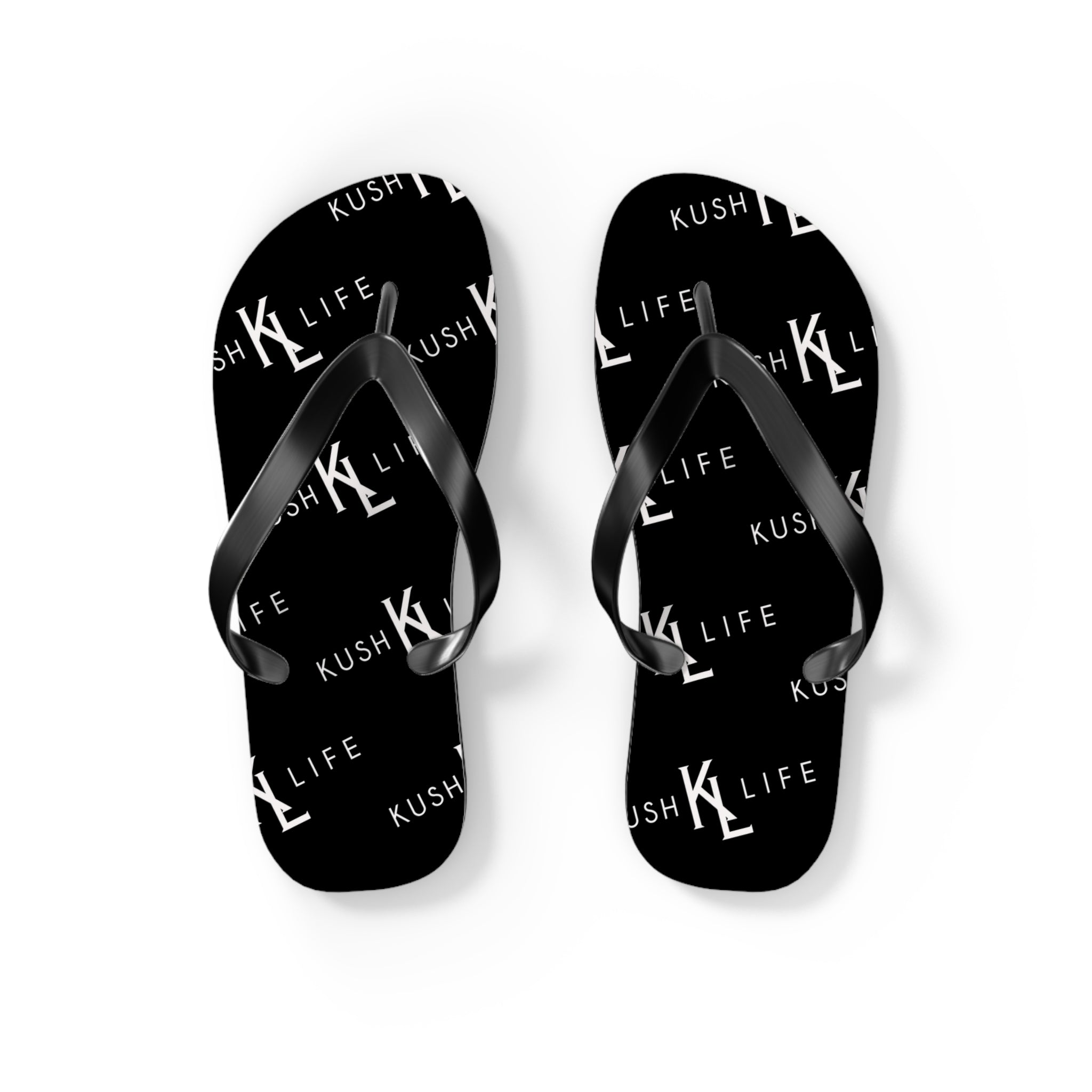 Kush KL Life Classic  Logo Pattern - Flip Flops