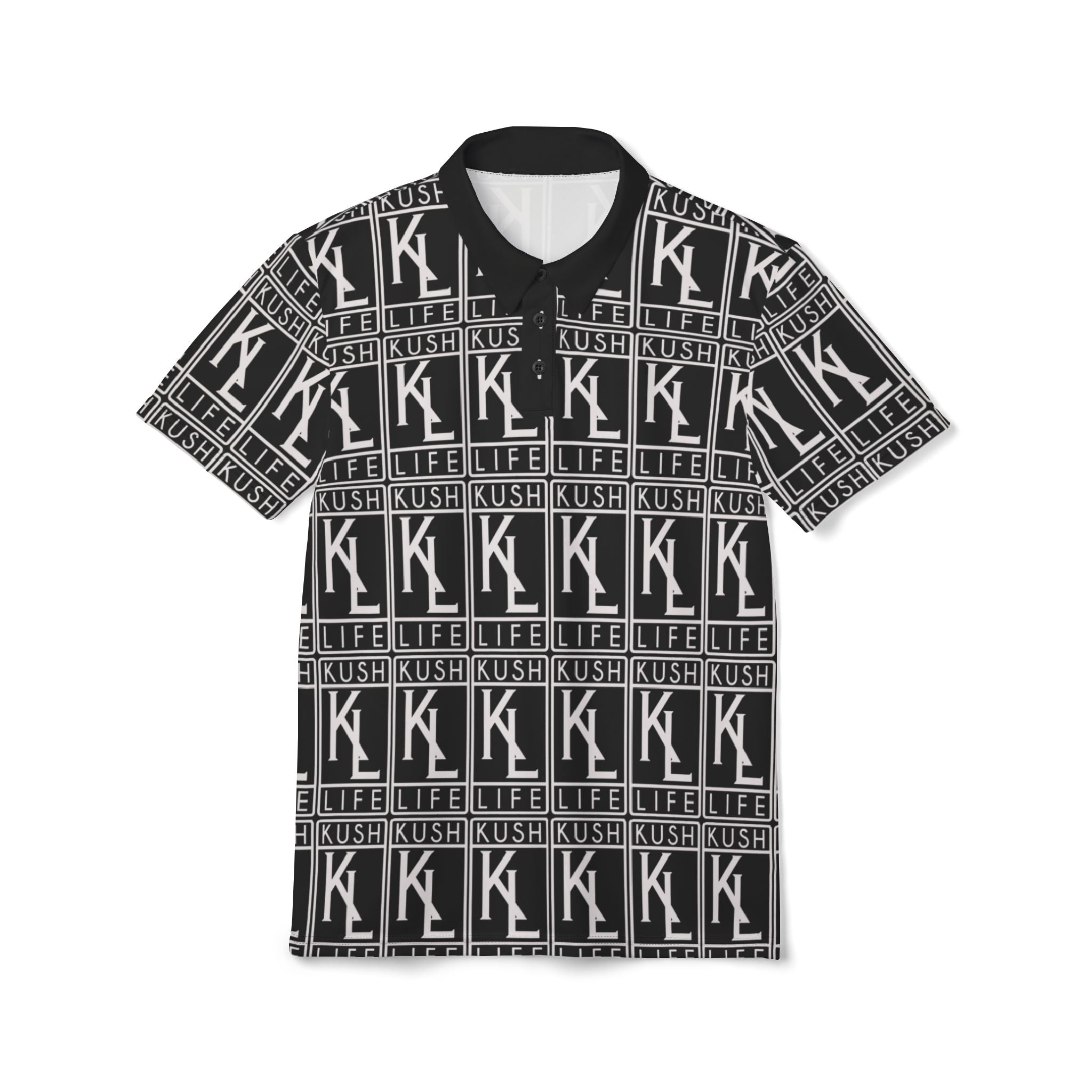Kushlife OG Logo Monogram Unisex Polo Shirt (AOP)