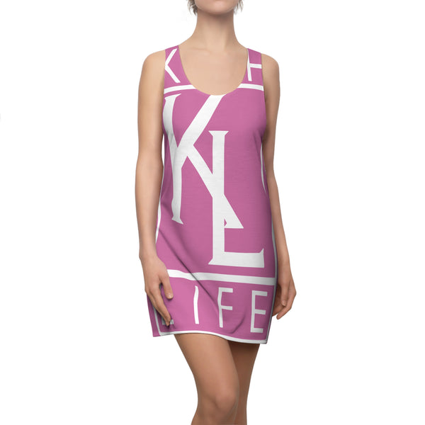 Kushlife OG Logo - Rose' Stylish Women's Racerback Dress, Trendy Summer Dress, Casual Lounge Wear, Athletic Dress, Fashionable Daily Outfit