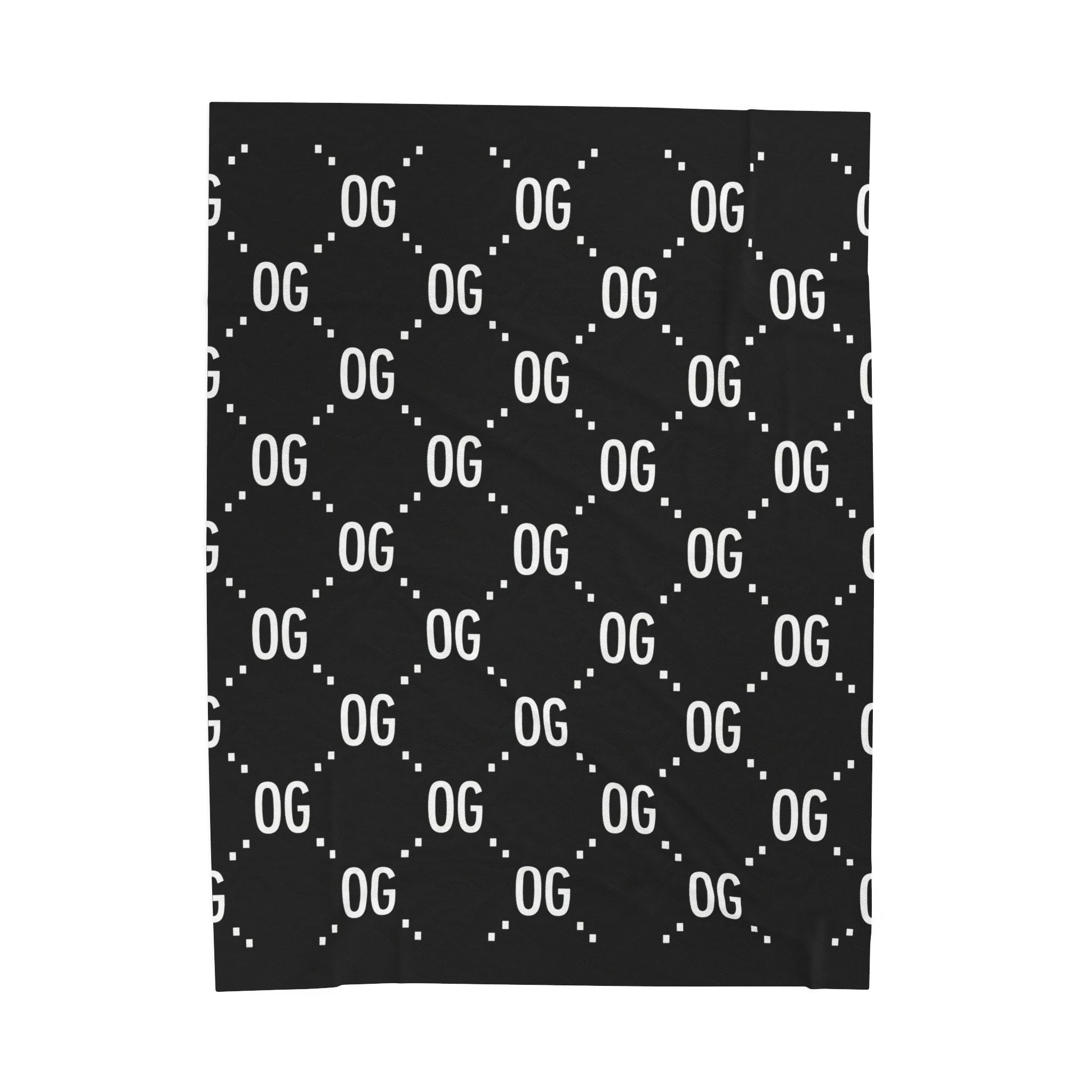 Kushlife "OG x OG" Logo Monogram - Velveteen Plush Blanket