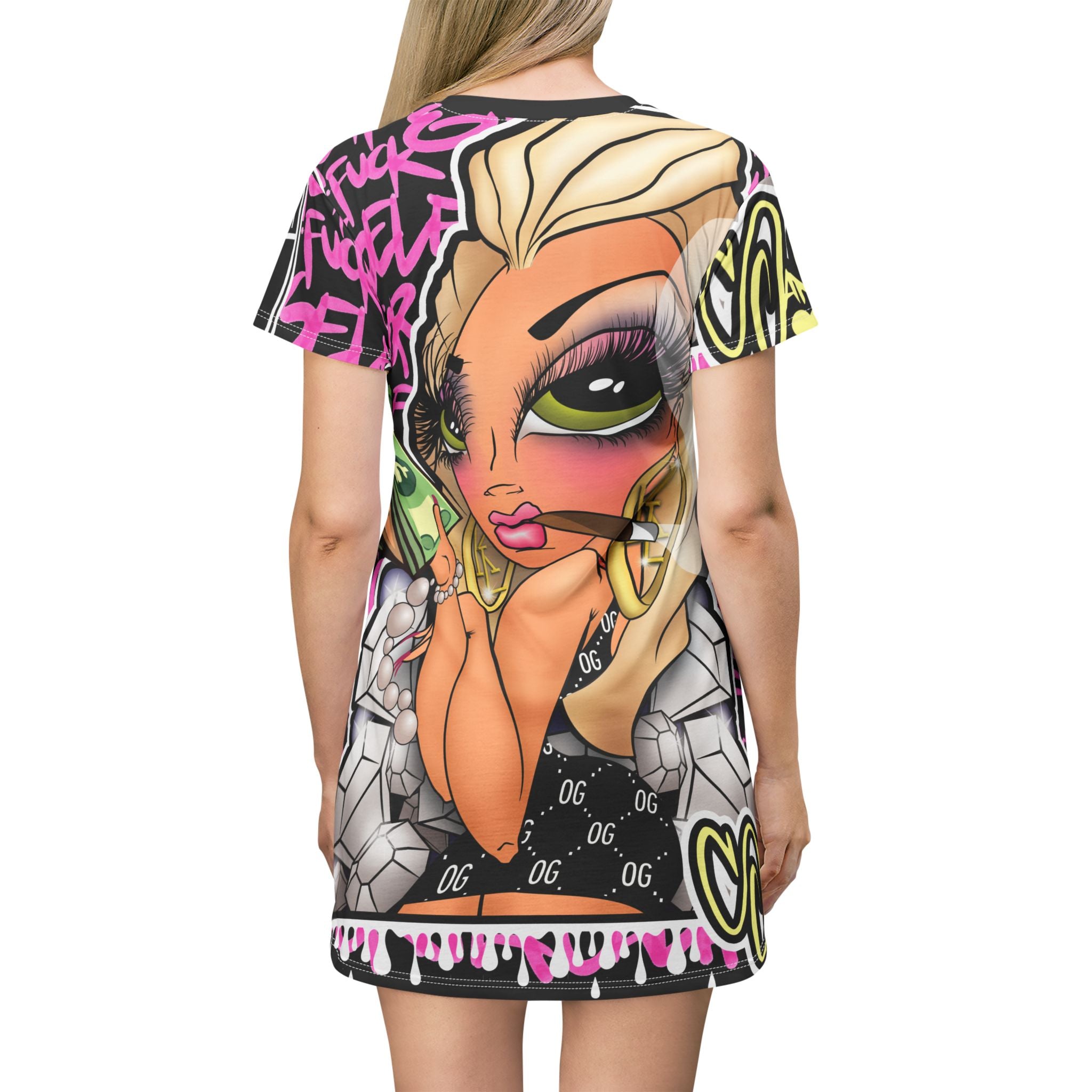 Kushlife x Sandoner - Graffiti T-Shirt Dress