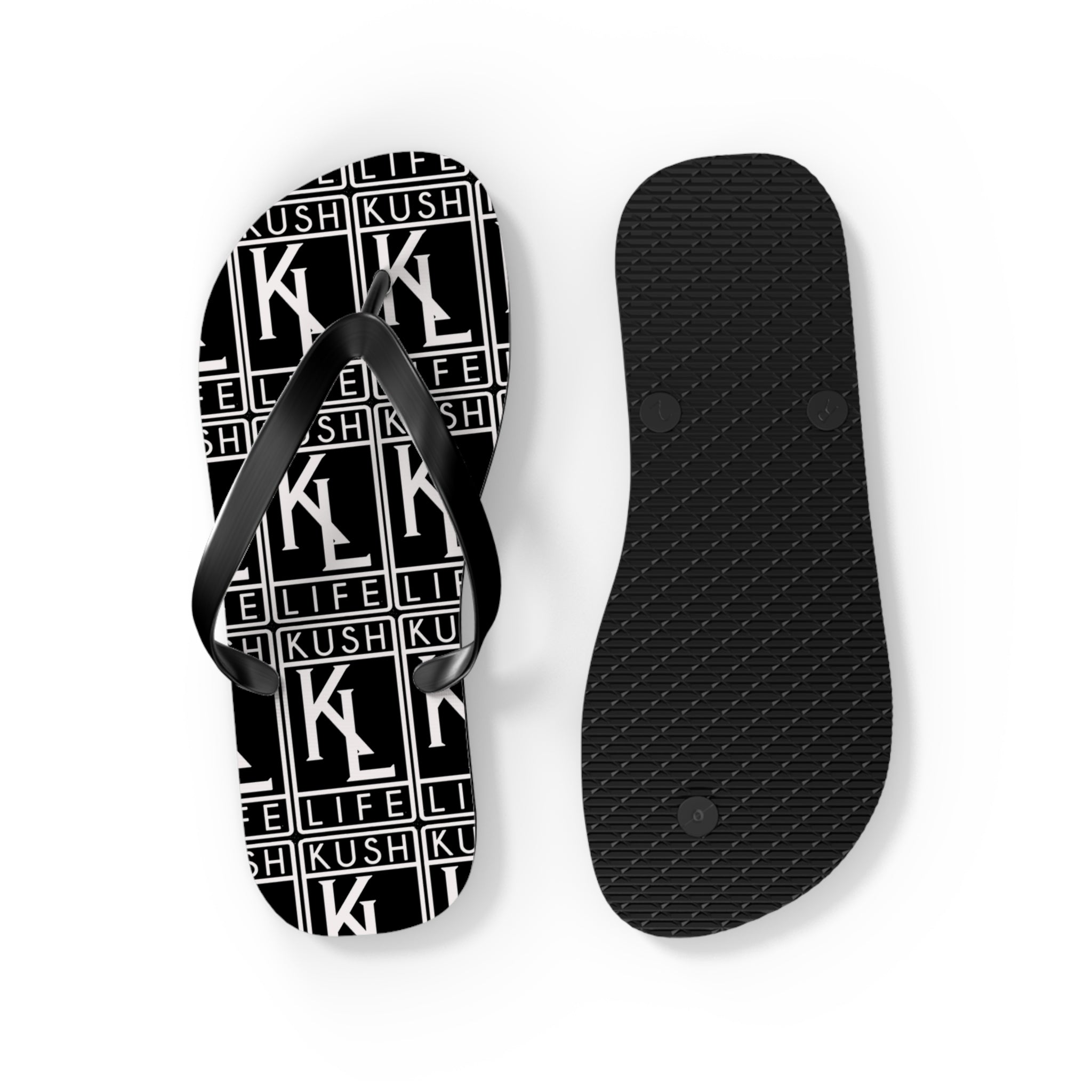 Kush Life OG Logo Monogram Flip Flops