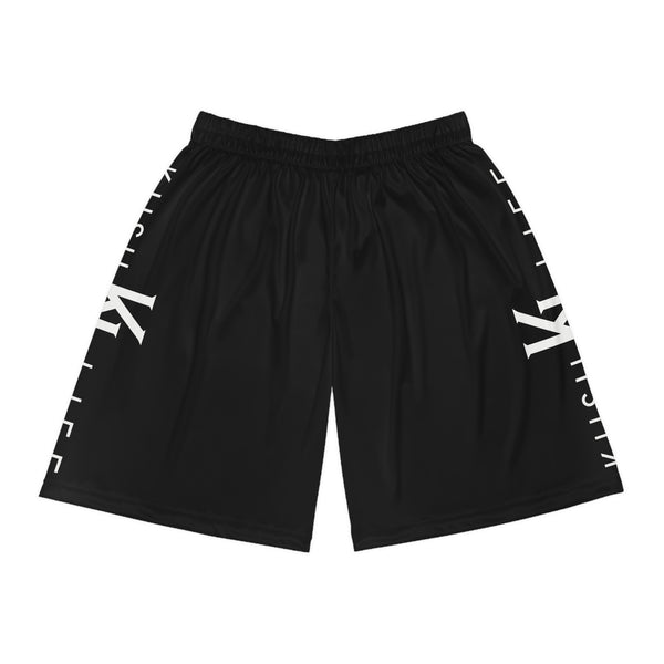 Kush KL Life Classic Logo - Ebony Basketball Shorts (AOP)