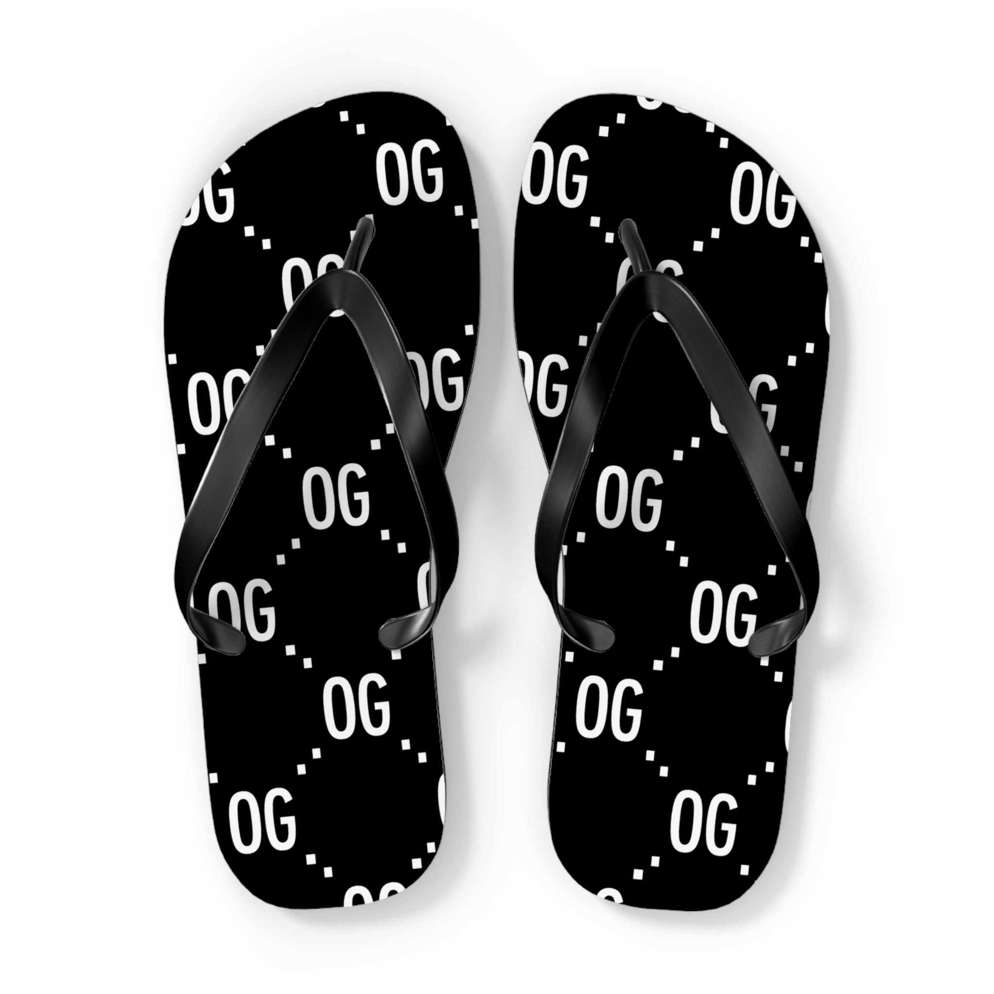 Kush Life "OG x OG"  Logo Monogram - Flip Flops
