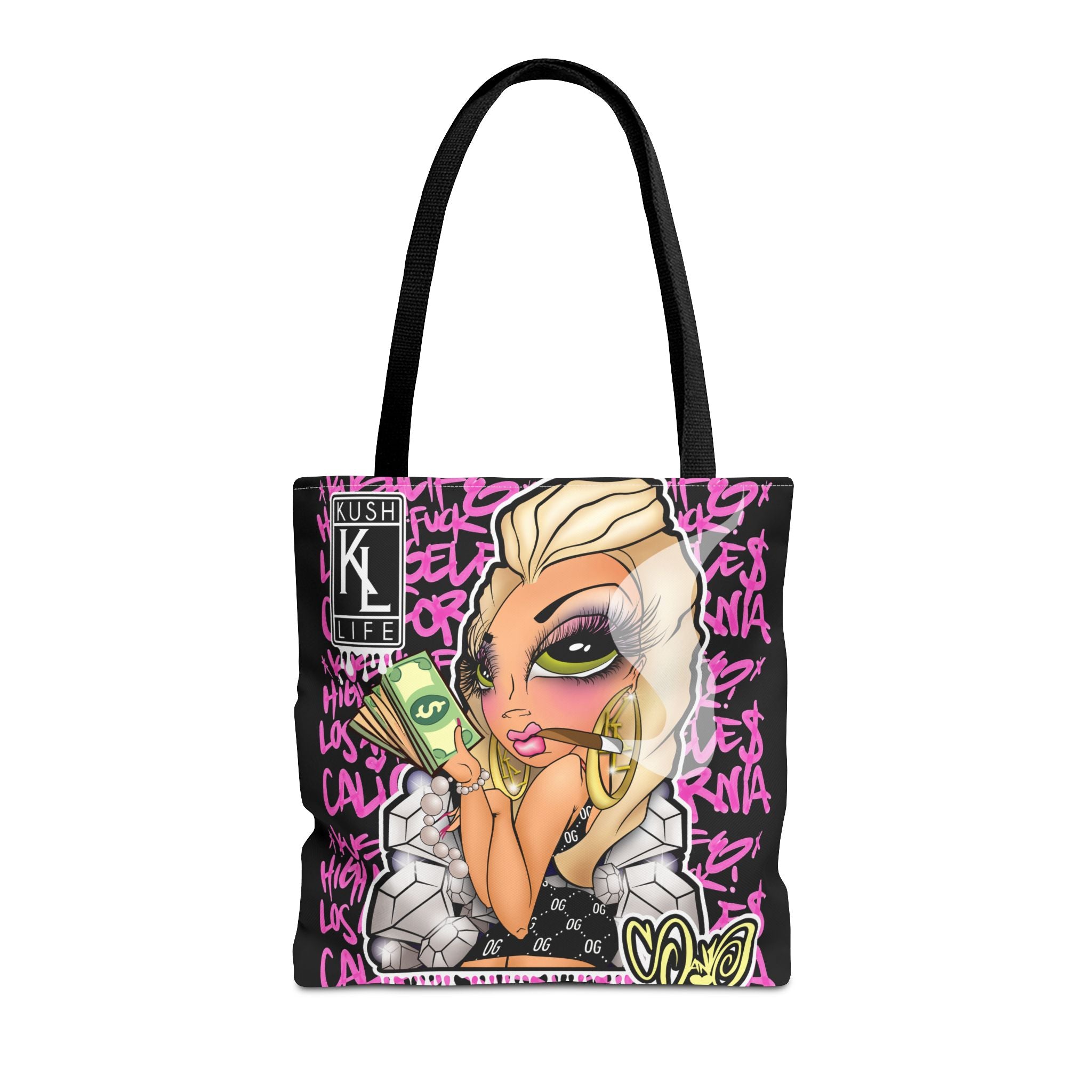 Kushlife x Sandoner - Graffiti Babe Tote Bag