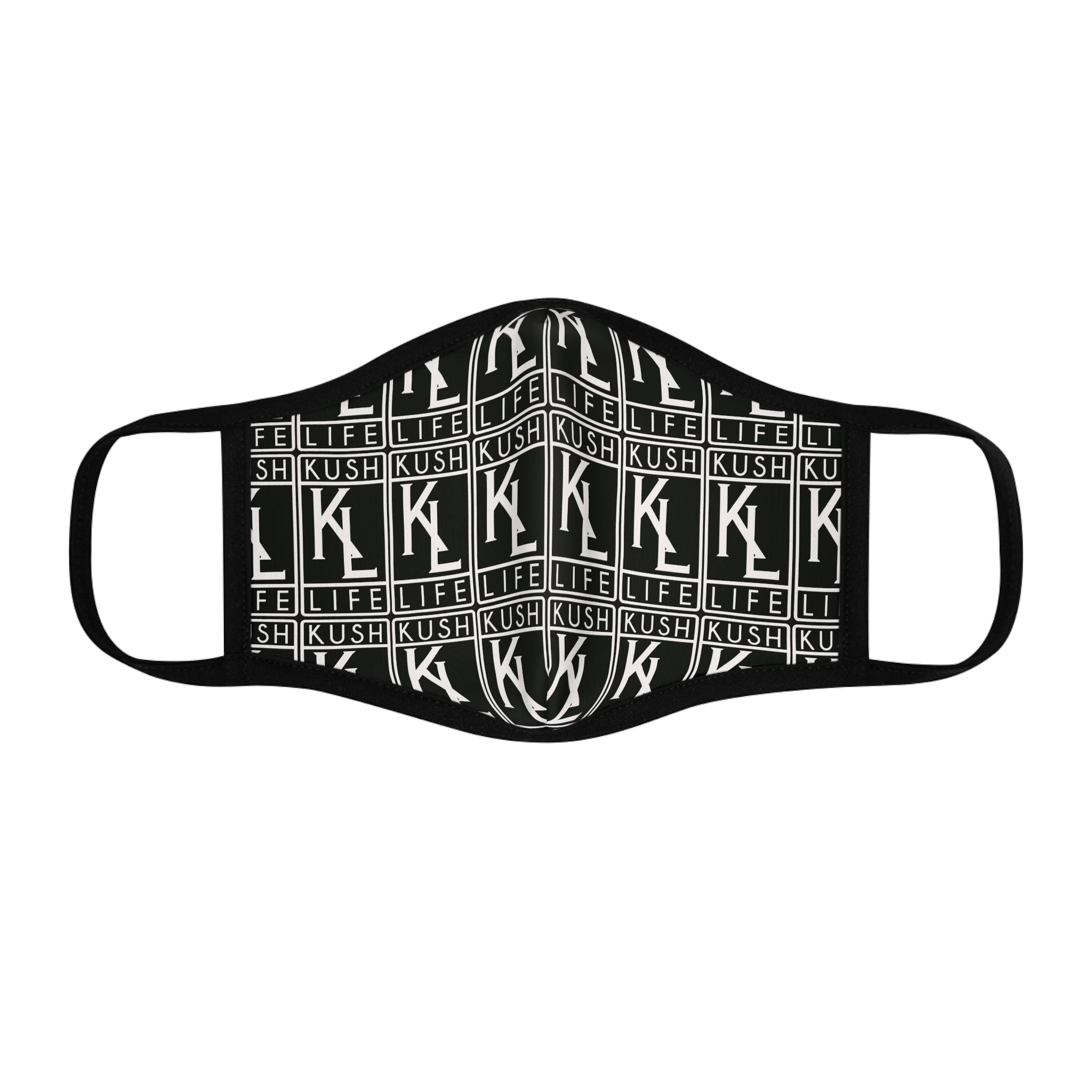 Kush Life OG Logo Monogram Fitted Face Mask - Stylish Protection, Breathable, Unique Design, Ideal for Everyday Use, Gifts, Everyday Wear