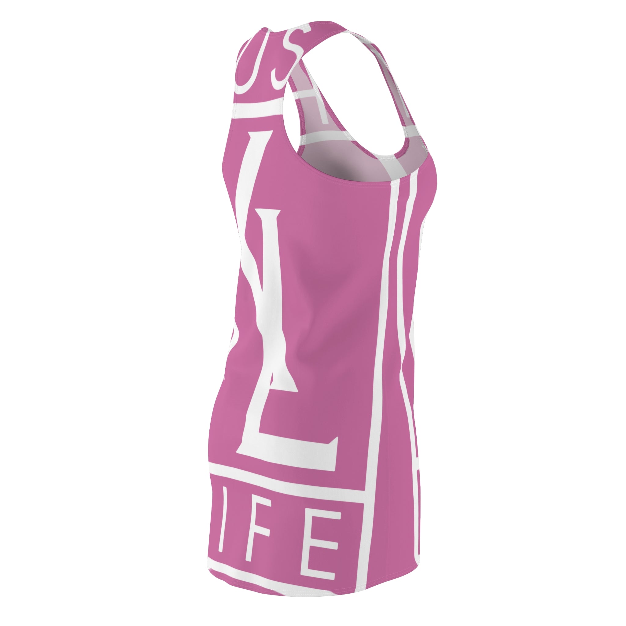 Kushlife OG Logo - Rose' Stylish Women's Racerback Dress, Trendy Summer Dress, Casual Lounge Wear, Athletic Dress, Fashionable Daily Outfit
