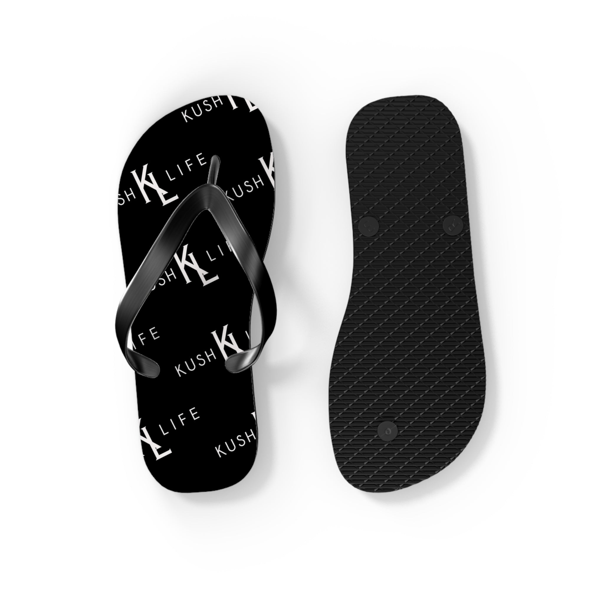 Kush KL Life Classic  Logo Pattern - Flip Flops