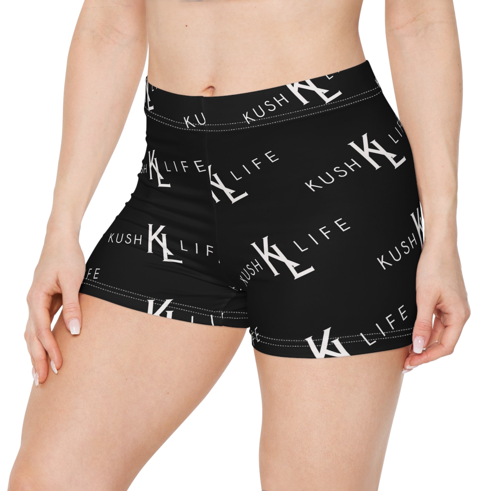 Kush KL Life Classic Logo Pattern Women's Shorts (AOP)