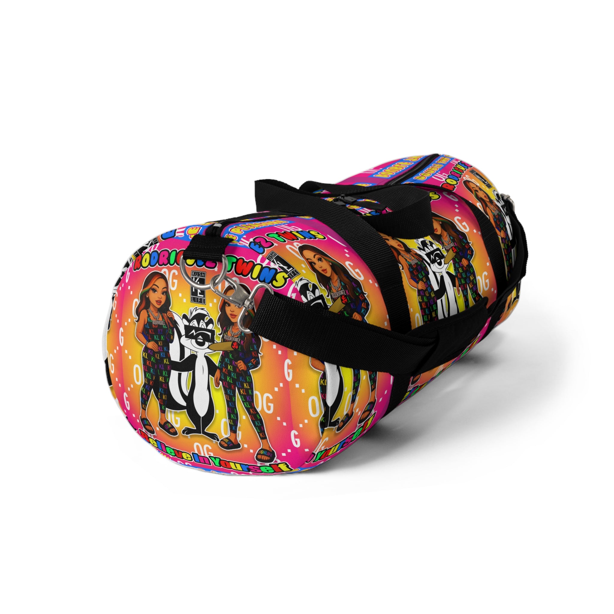 Kushlife x Rodriguez Twins - Colorful Retro Duffel Bag