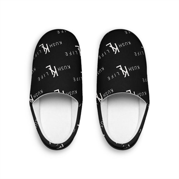 Kush KL Life Classic Logo Pattern - Men's Stylish Indoor Slippers | Comfortable Home Footwear for Relaxation, Cozy Nights, Gifts for Him, Housewarming Present