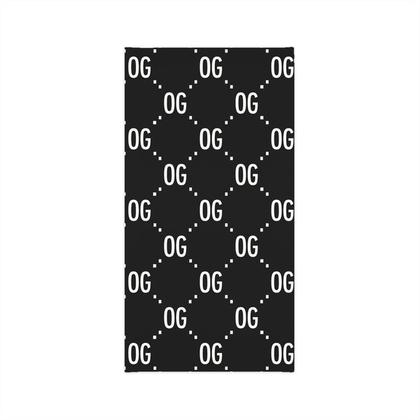 Kush Life "OG x OG" Logo Monogram Stylish Neck Gaiter, Versatile Face Cover, Outdoor Gear for Hikers, Cool Casual Accessory, Unique Gift for Adventurers