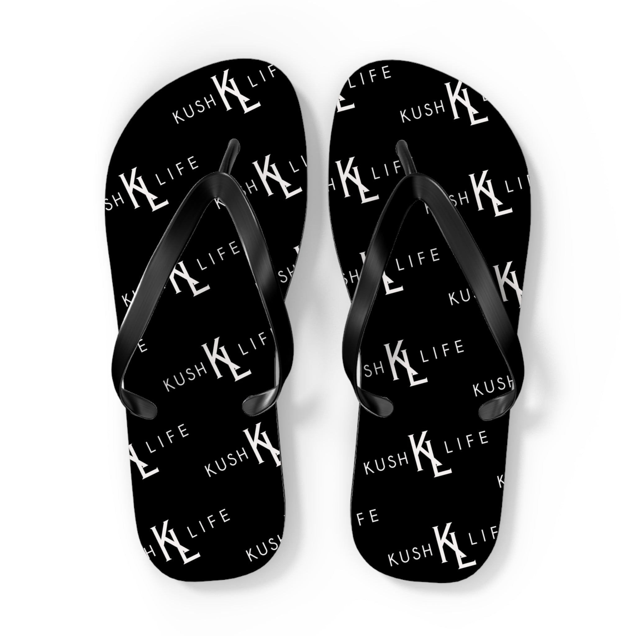 Kush KL Life Classic  Logo Pattern - Flip Flops