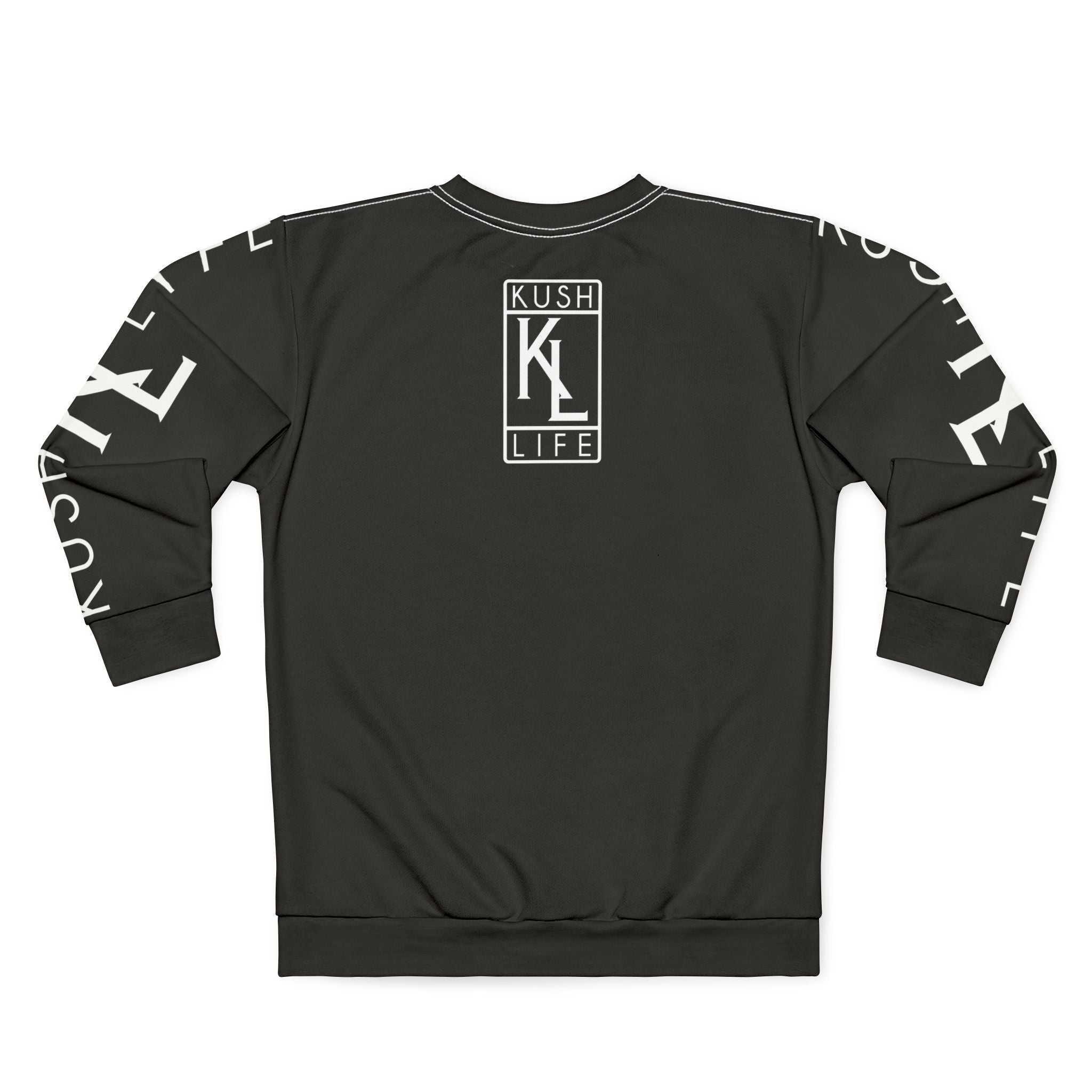Kushlife OG Logo - Ebony Unisex Sweatshirt (AOP)