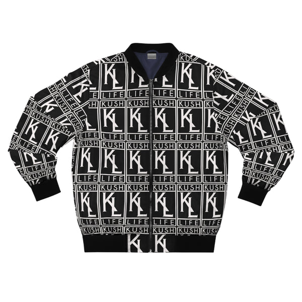 Kush Life OG Logo Monogram - Bomber Jacket, Stylish Outerwear, Streetwear Fashion, Cool Gift for Him, Casual Layering Piece, Trendy Men’s Fashion