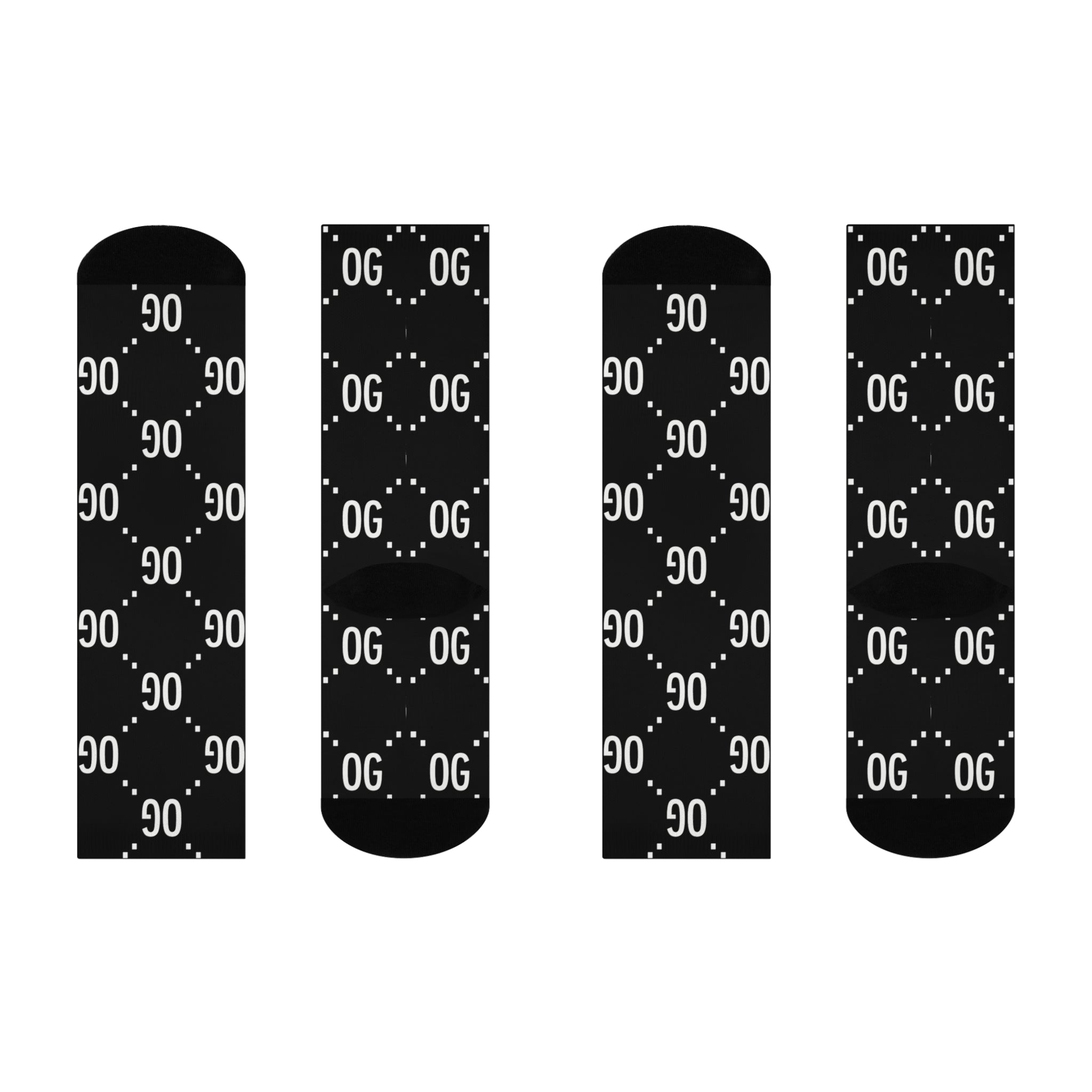 Kush Life "OG x OG"  Logo Monogram - Cushioned Crew Socks