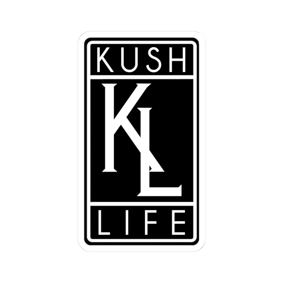 Kush Life OG Logo Stickers - Chill Vibe Graphics, Perfect for Laptops, Phones, Journals, Gifts - Cannabis Culture Decor