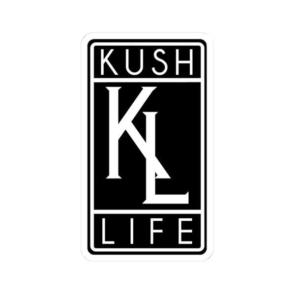 Kush Life OG Logo Stickers - Chill Vibe Graphics, Perfect for Laptops, Phones, Journals, Gifts - Cannabis Culture Decor