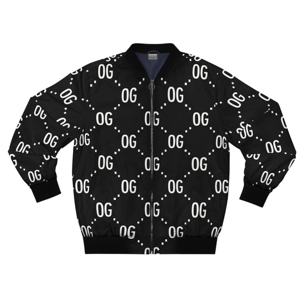 Kush Life "OG x OG"  Logo Monogram - Bomber Jacket, Stylish Outerwear, Streetwear Fashion, Cool Gift for Him, Casual Layering Piece, Trendy Men’s Fashion