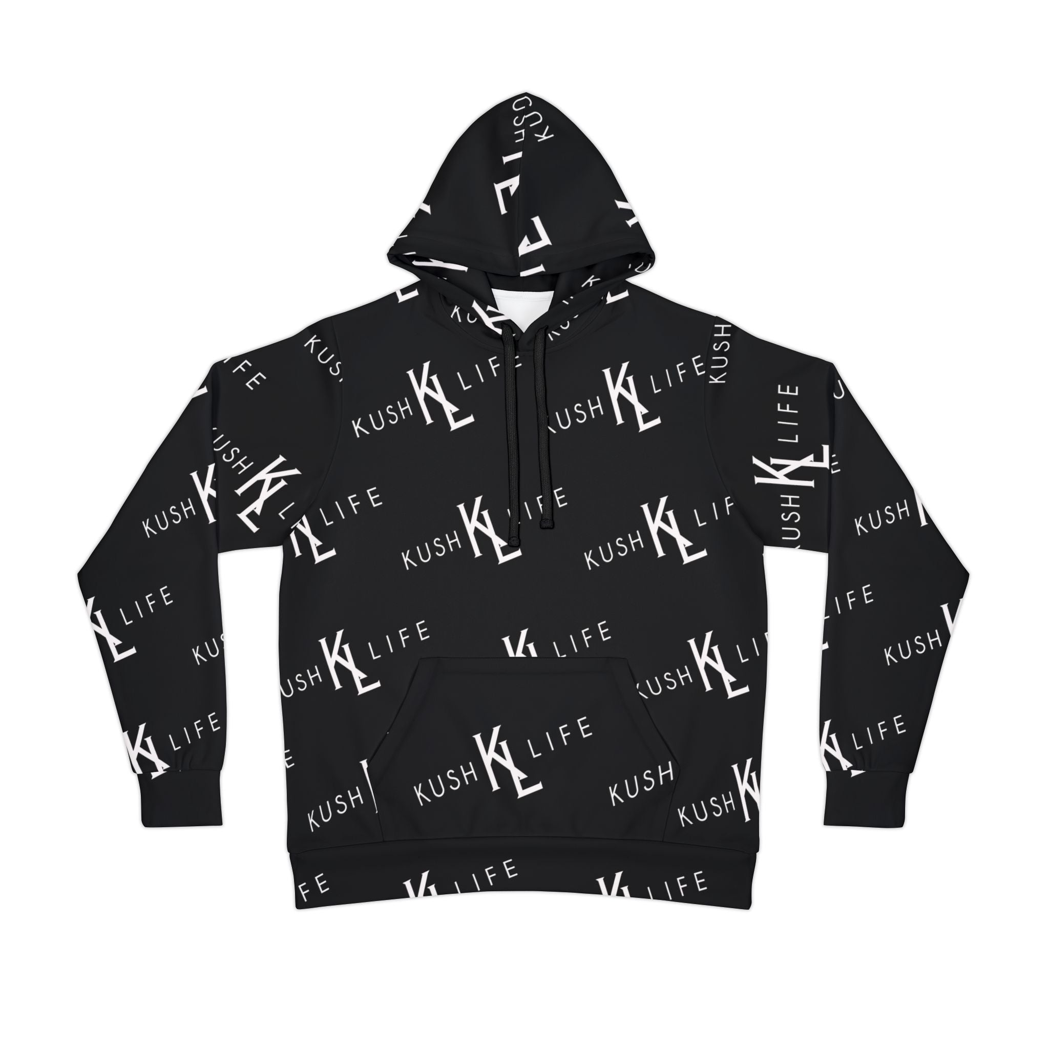 Kush KL Life Classic logo Pattern - Athletic Hoodie, Stylish Sportswear, Perfect for Athletes, Gift for Fitness Lovers, Cozy Fashion Statement