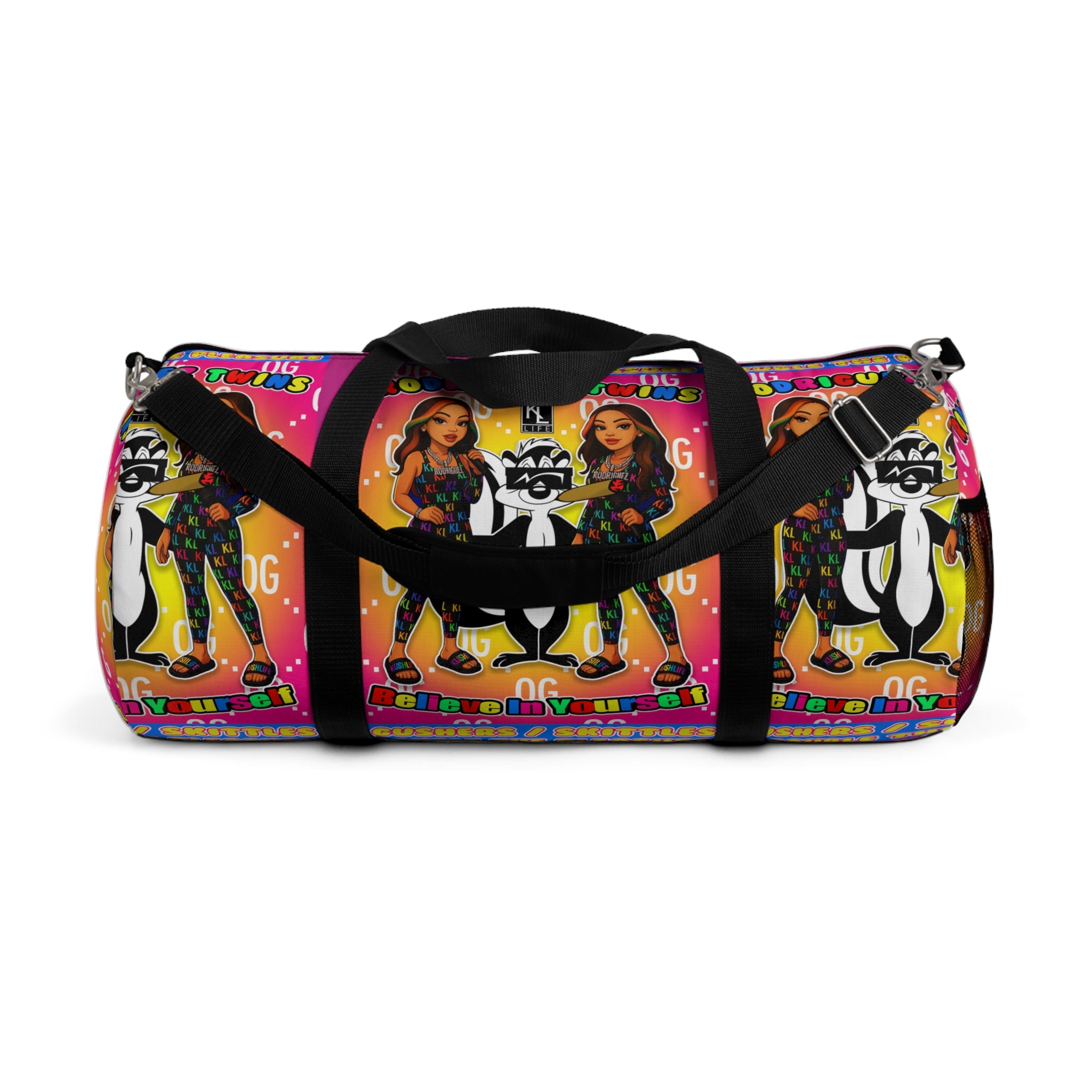 Kushlife x Rodriguez Twins - Colorful Retro Duffel Bag
