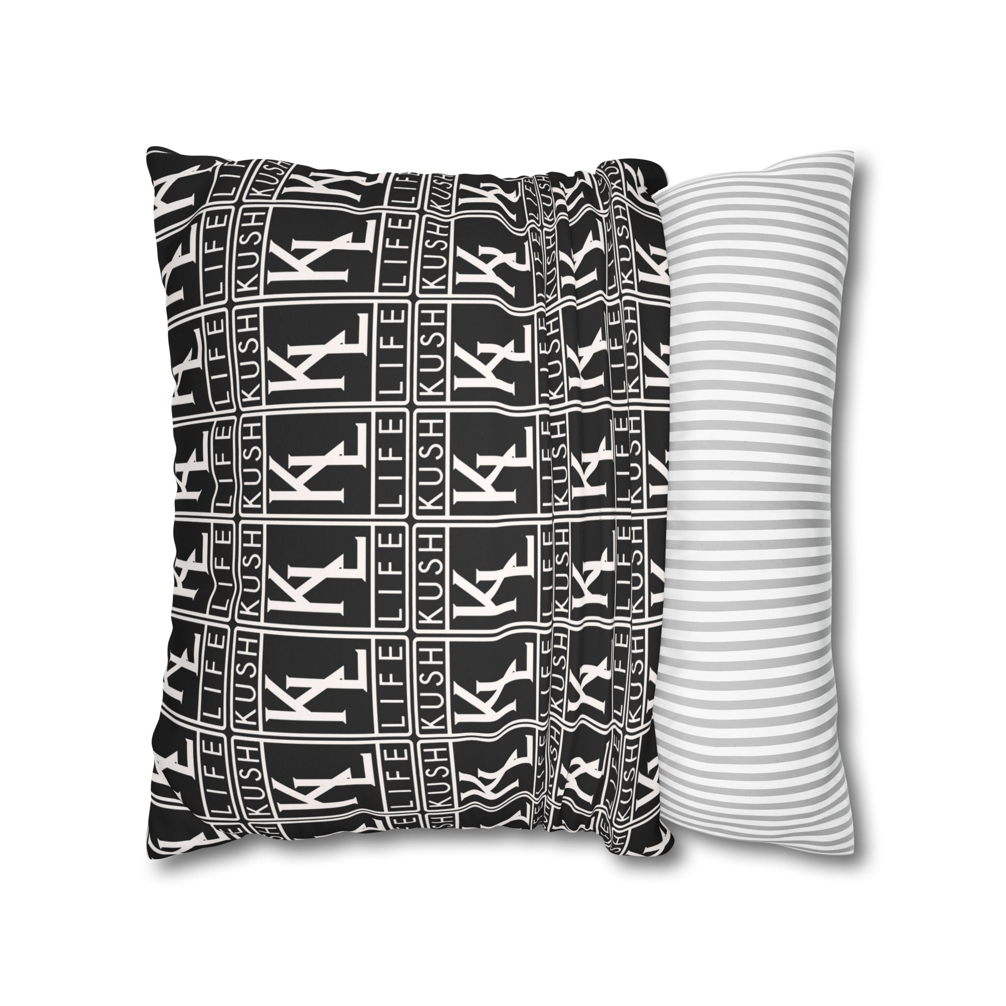 Kush Life "OG "  Logo Monogram - Faux Suede Square Pillowcase with OG Print, Home Decor Cushion Cover, Modern Accent Pillow, Gift for Friends, Cozy Living Room [...]