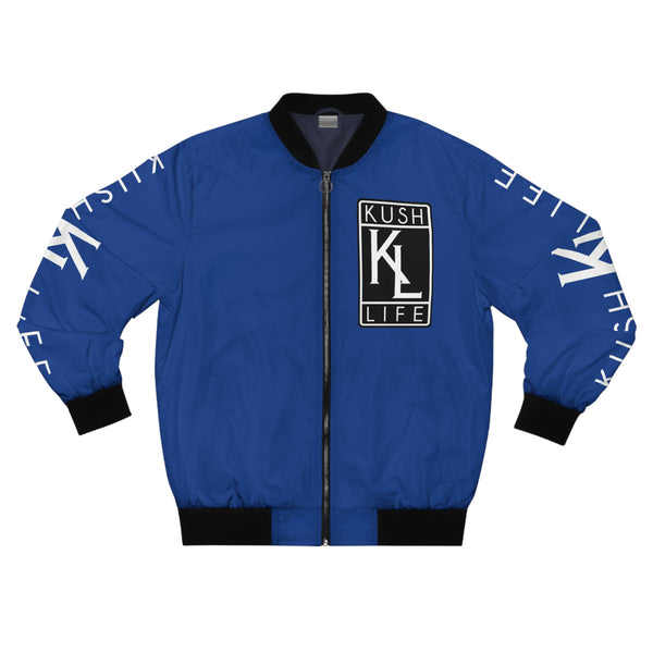 Kushlife OG Logo - Royal Bomber Jacket, Stylish Outerwear, Streetwear Fashion, Cool Gift for Him, Casual Layering Piece, Trendy Men’s Fashion