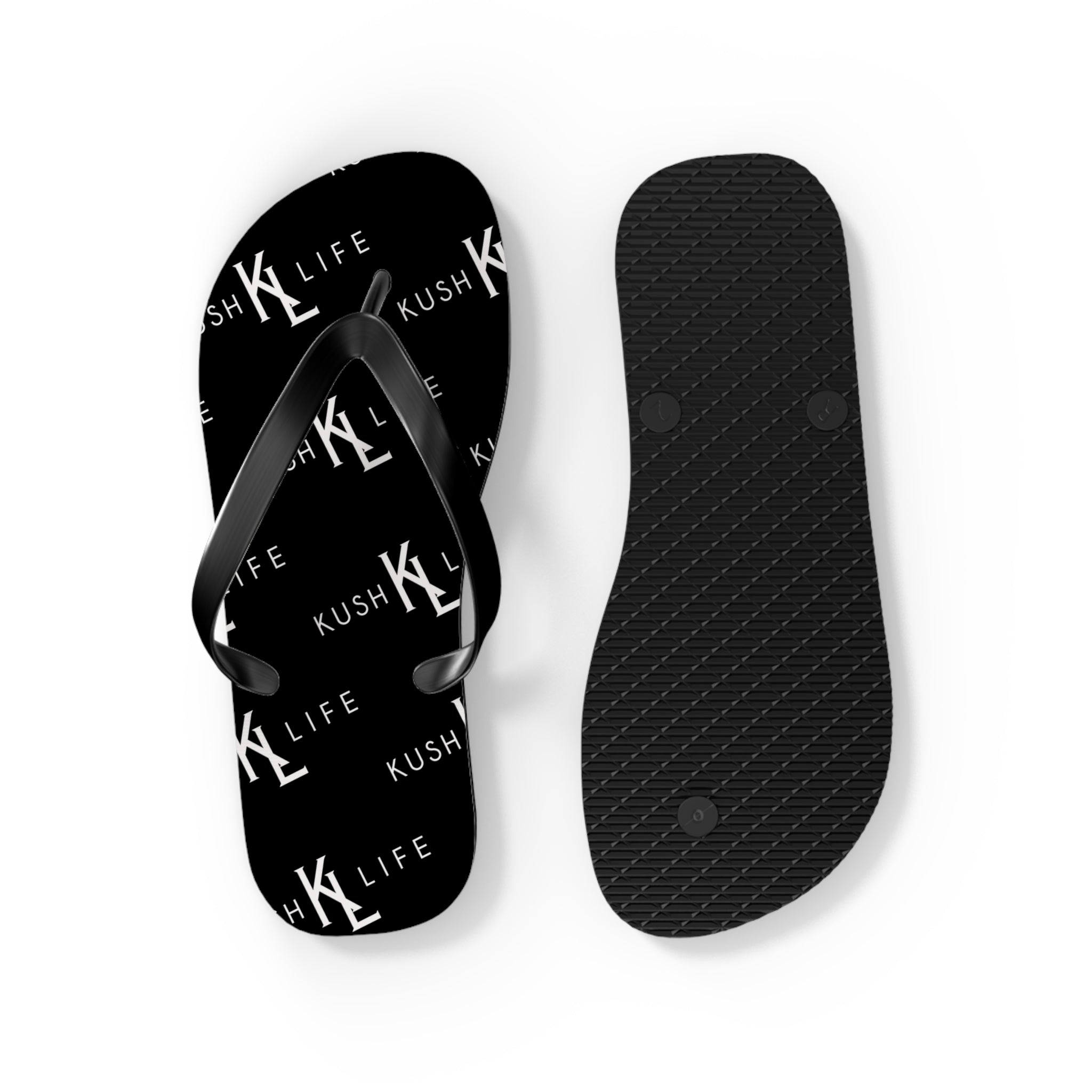 Kush KL Life Classic  Logo Pattern - Flip Flops