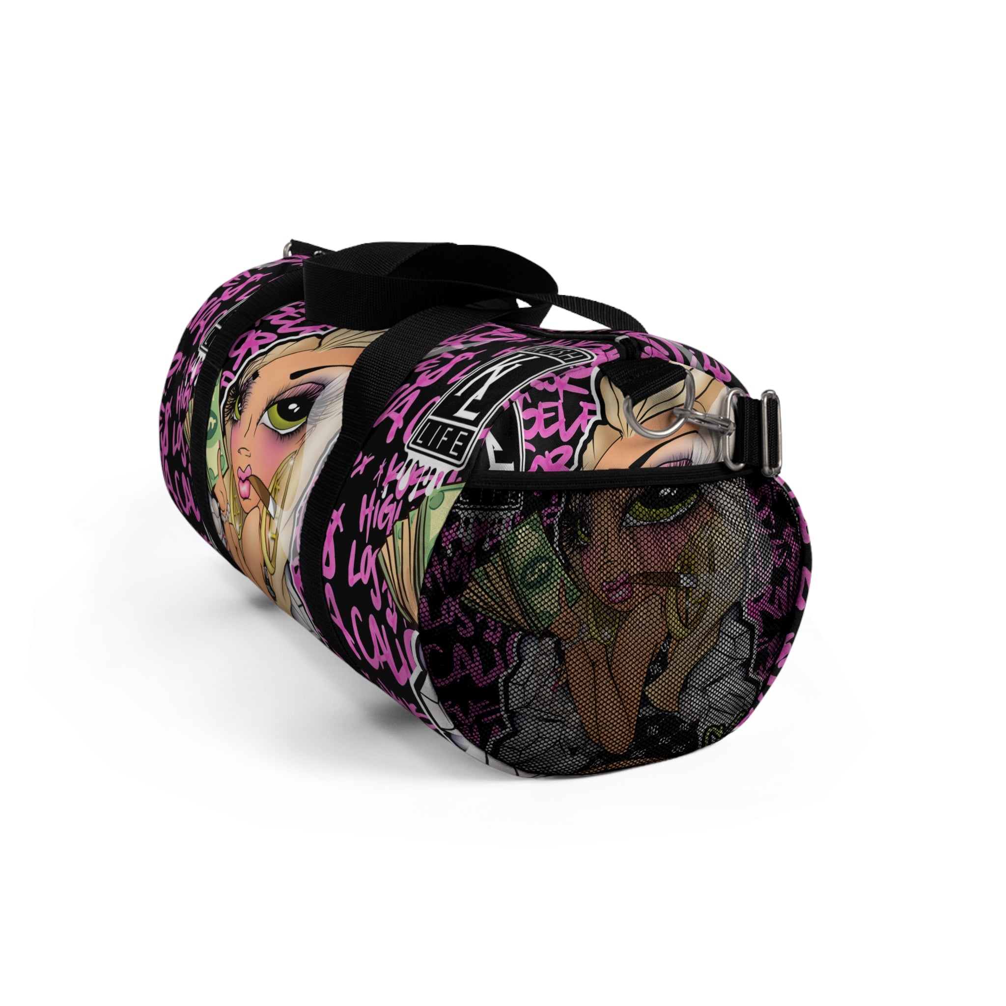 Kushlife x Sandoner - Graffiti Babe Duffel Bag