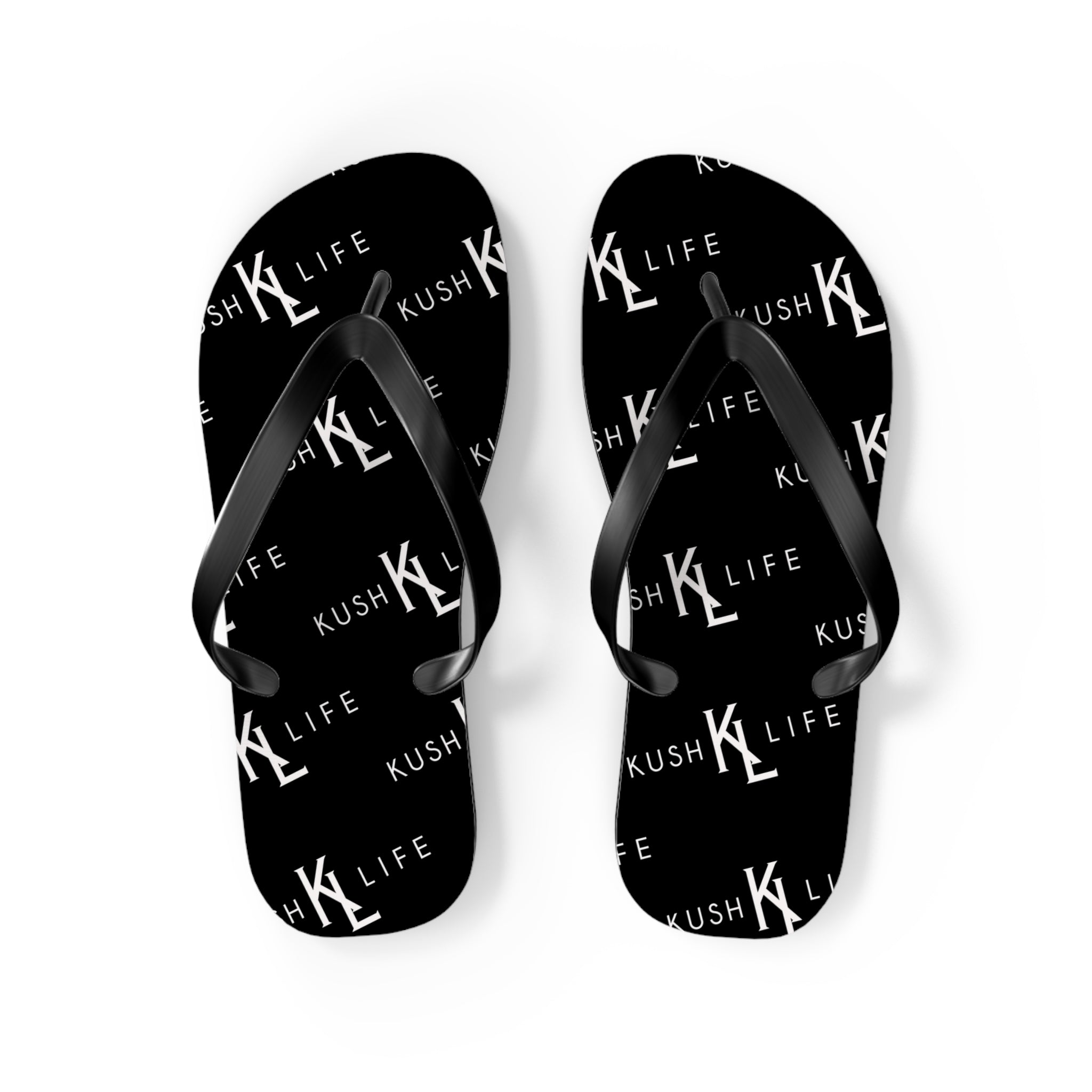 Kush KL Life Classic  Logo Pattern - Flip Flops