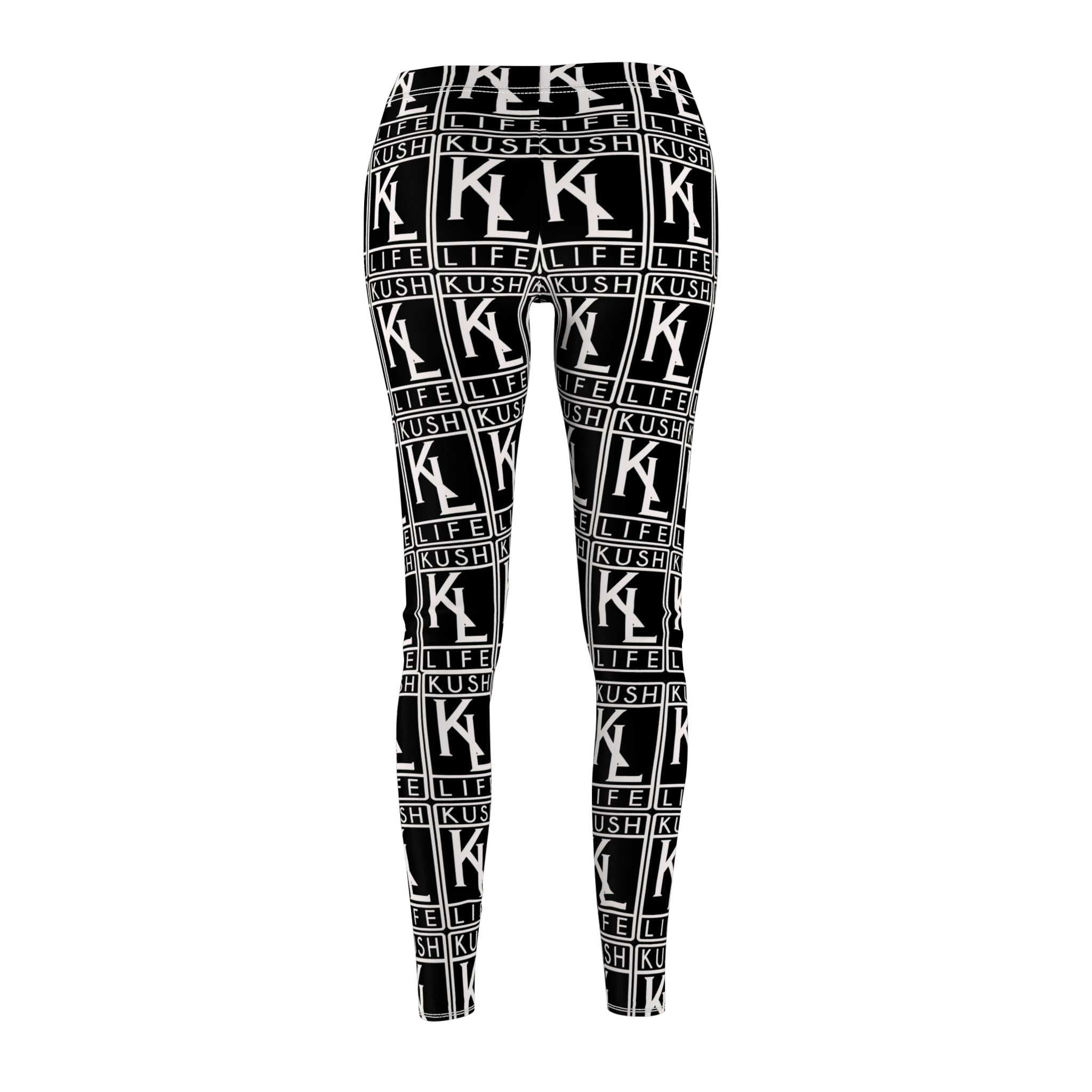 Kushlife "OG x OG" Logo Monogram Women's Cut & Sew Casual Leggings (AOP)