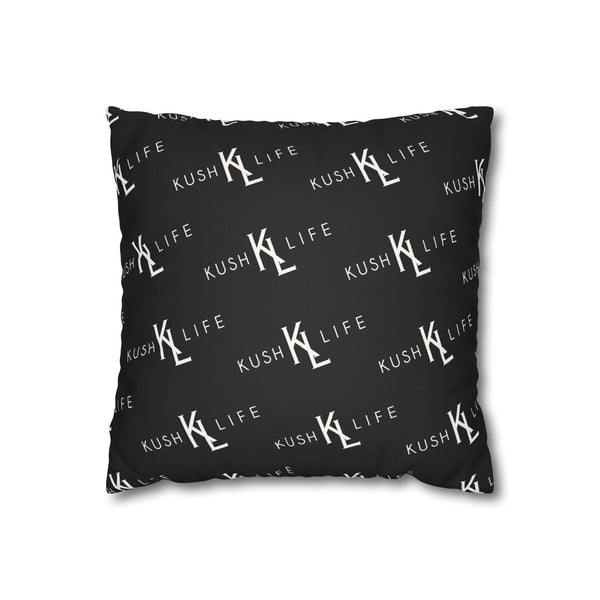 Kush KL Life Classic Logo Pattern - Faux Suede Square Pillowcase with OG Print, Home Decor Cushion Cover, Modern Accent Pillow, Gift for Friends, Cozy Living Room [...]