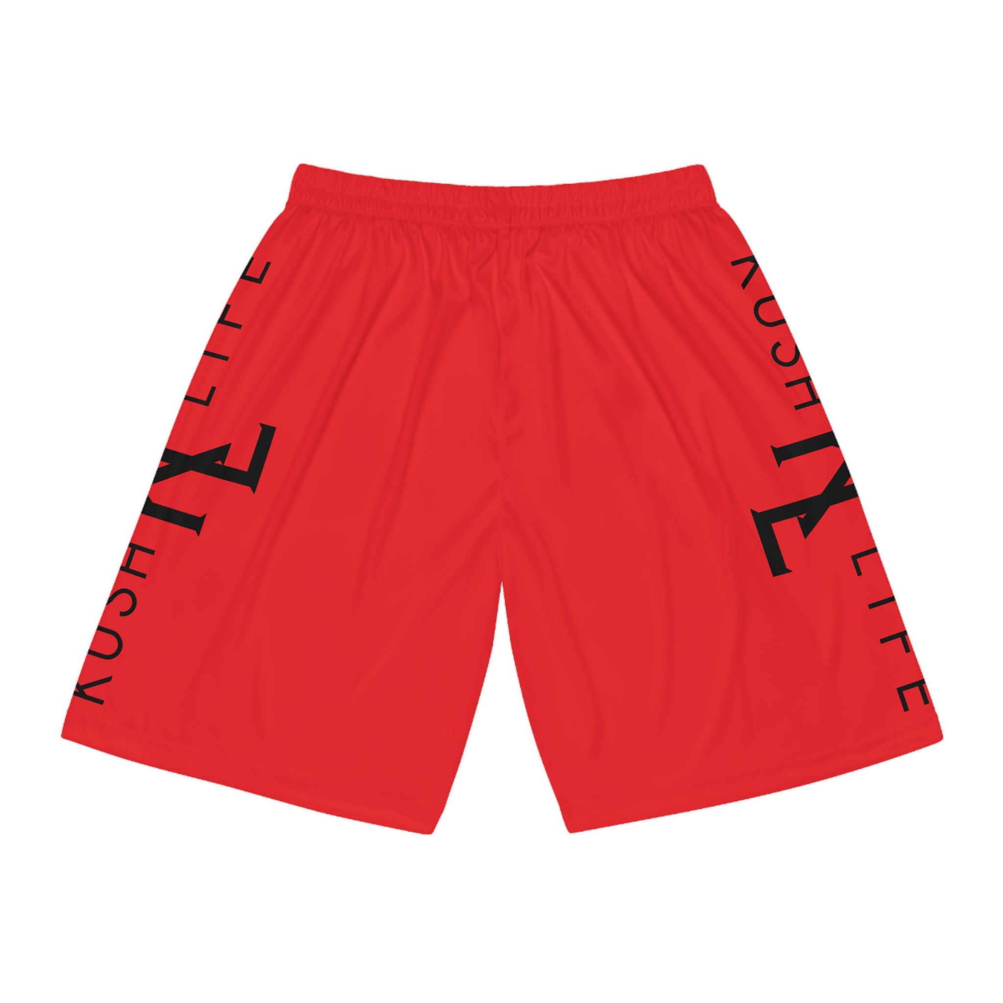 Kush KL Life Classic Logo - Ruby Basketball Shorts (AOP)