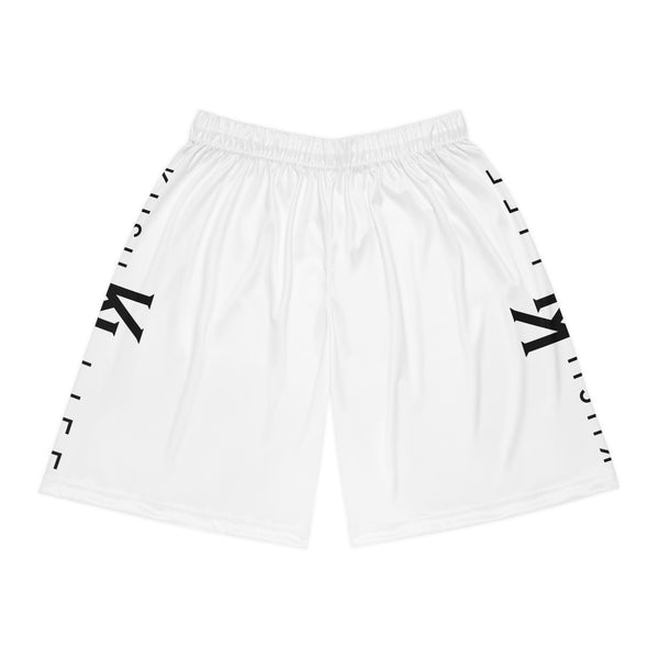 Kush KL Life Classic Logo - Snow Basketball Shorts (AOP)